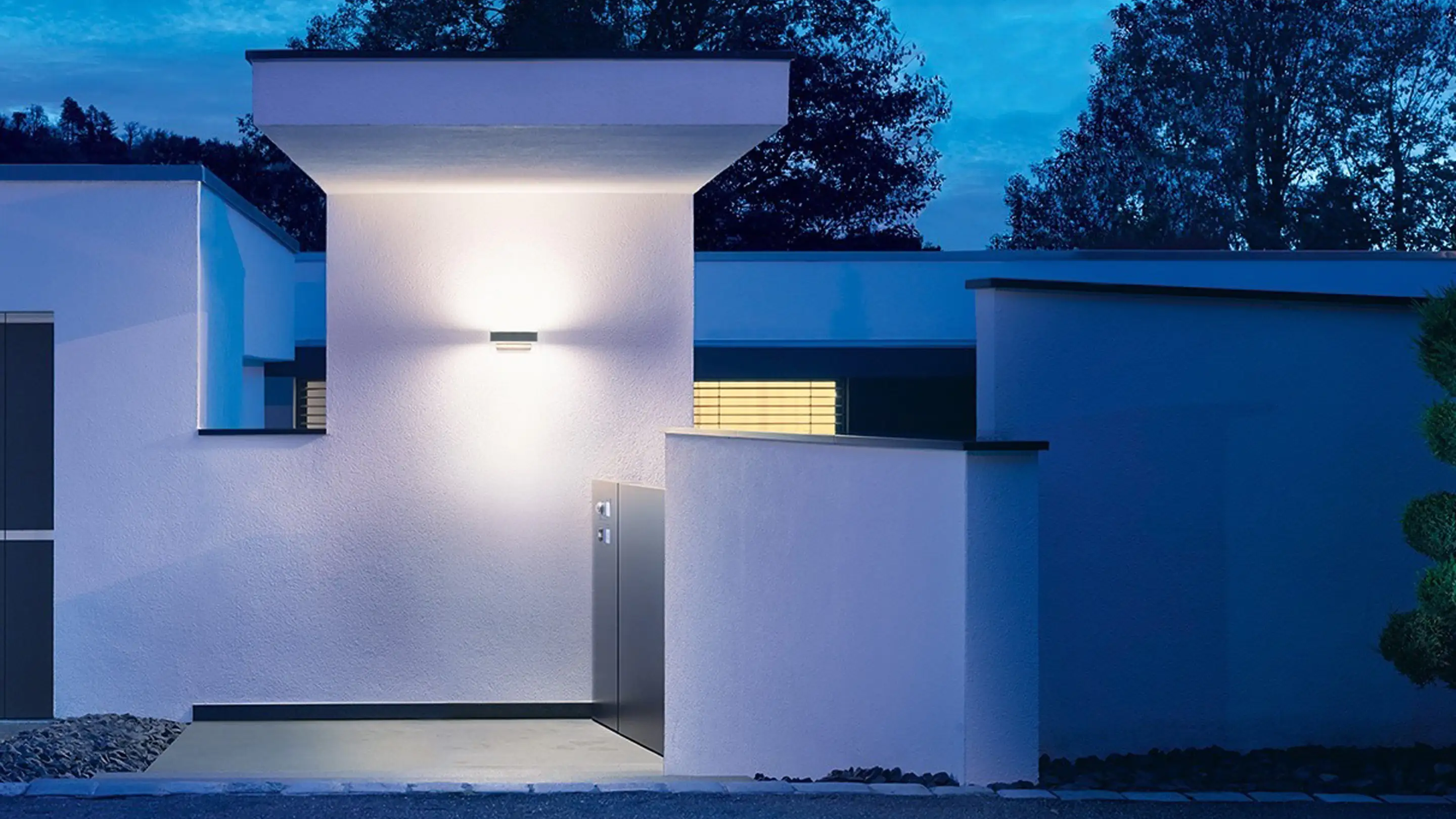 4007841079307_2669844 Steinel Außenleuchte L 810 C Anthrazit Up-/Downlight mit Bluetooth Connect
