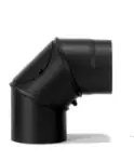 FireFix Ofenrohrbogen 90°, Ø 150 mm, schwarz