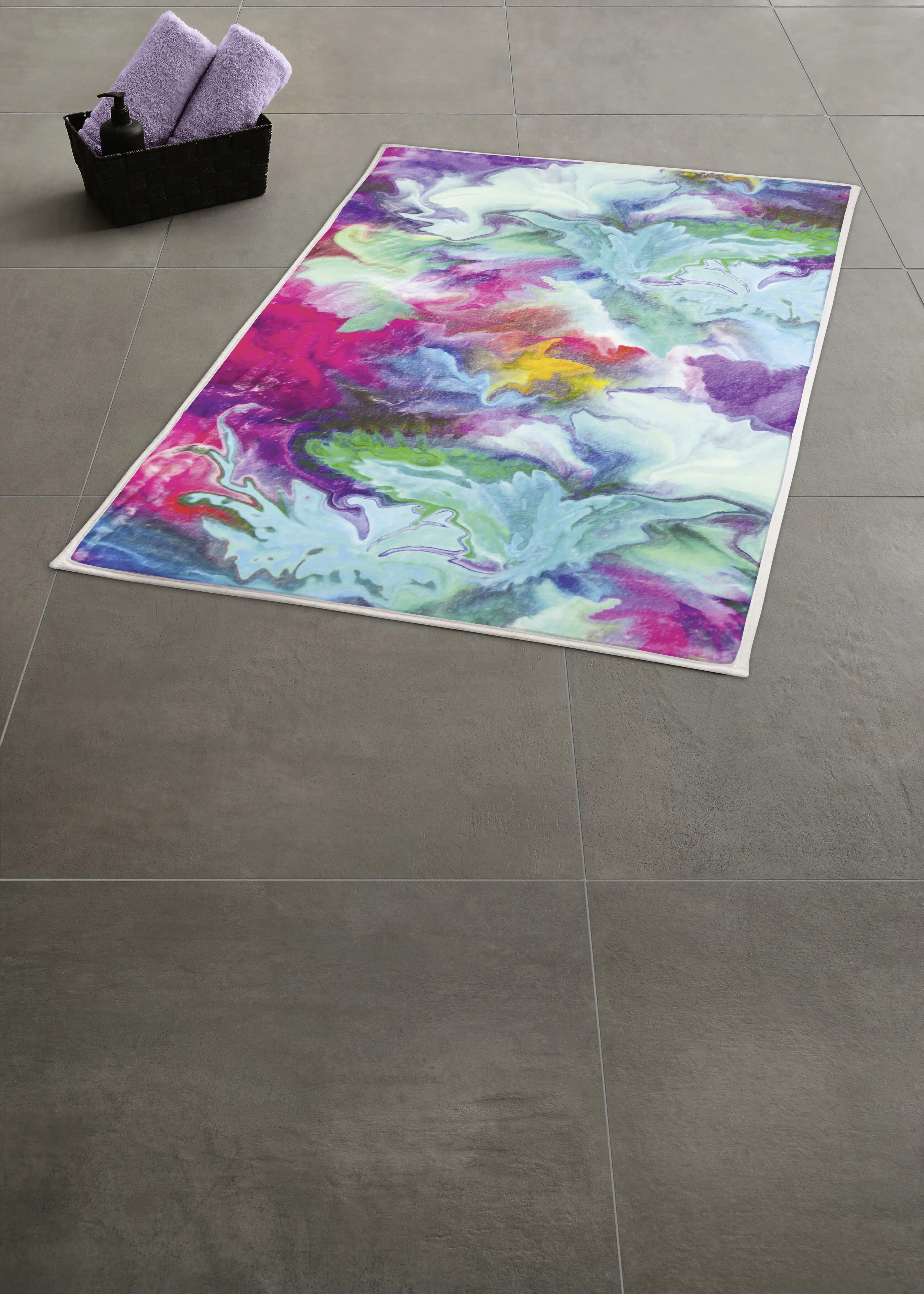 Kleine Wolke Badteppich Fusion multicolor 50 x 60 cm