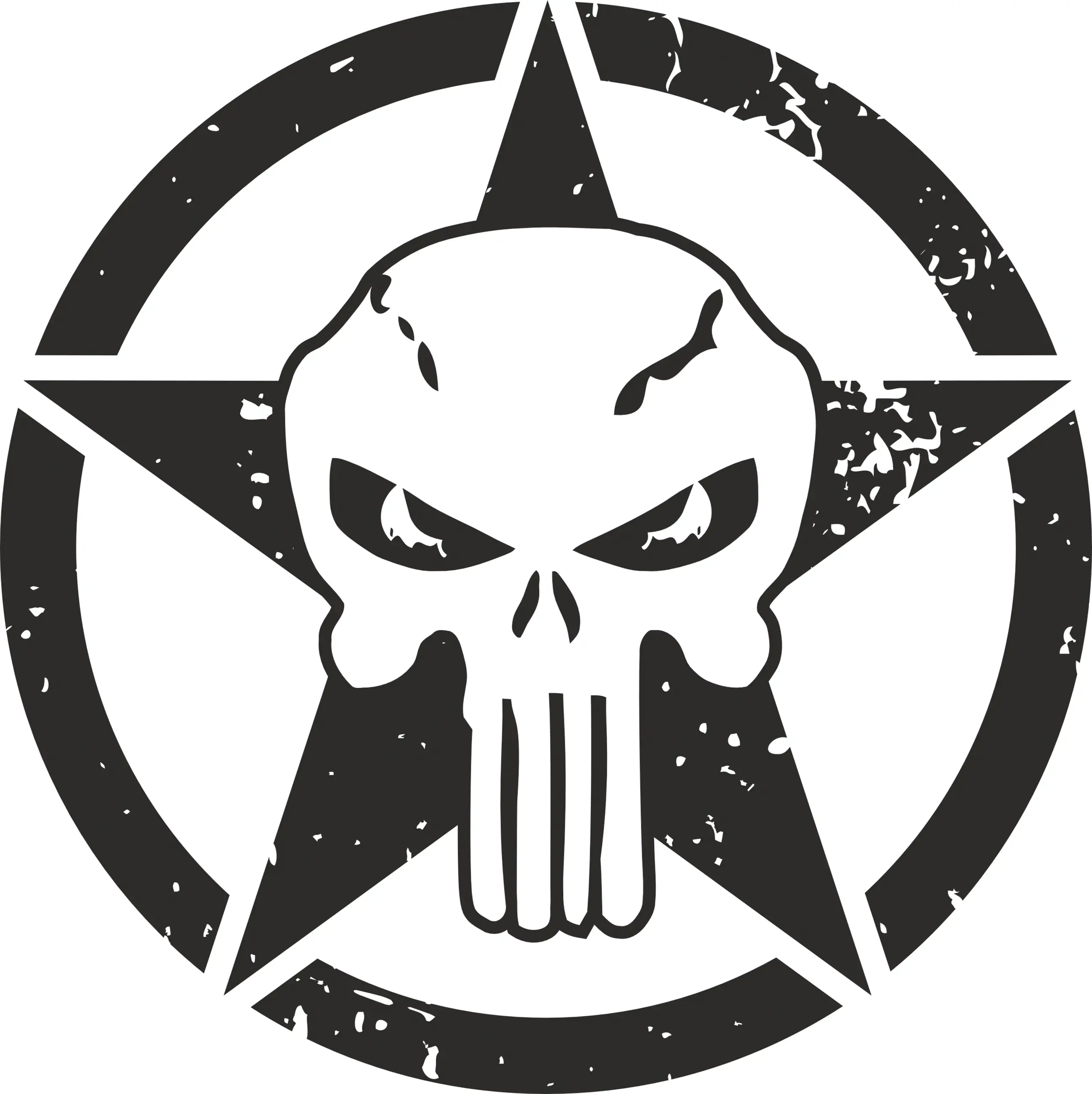 Hermann Schütz Aufkleber Skull US-Army