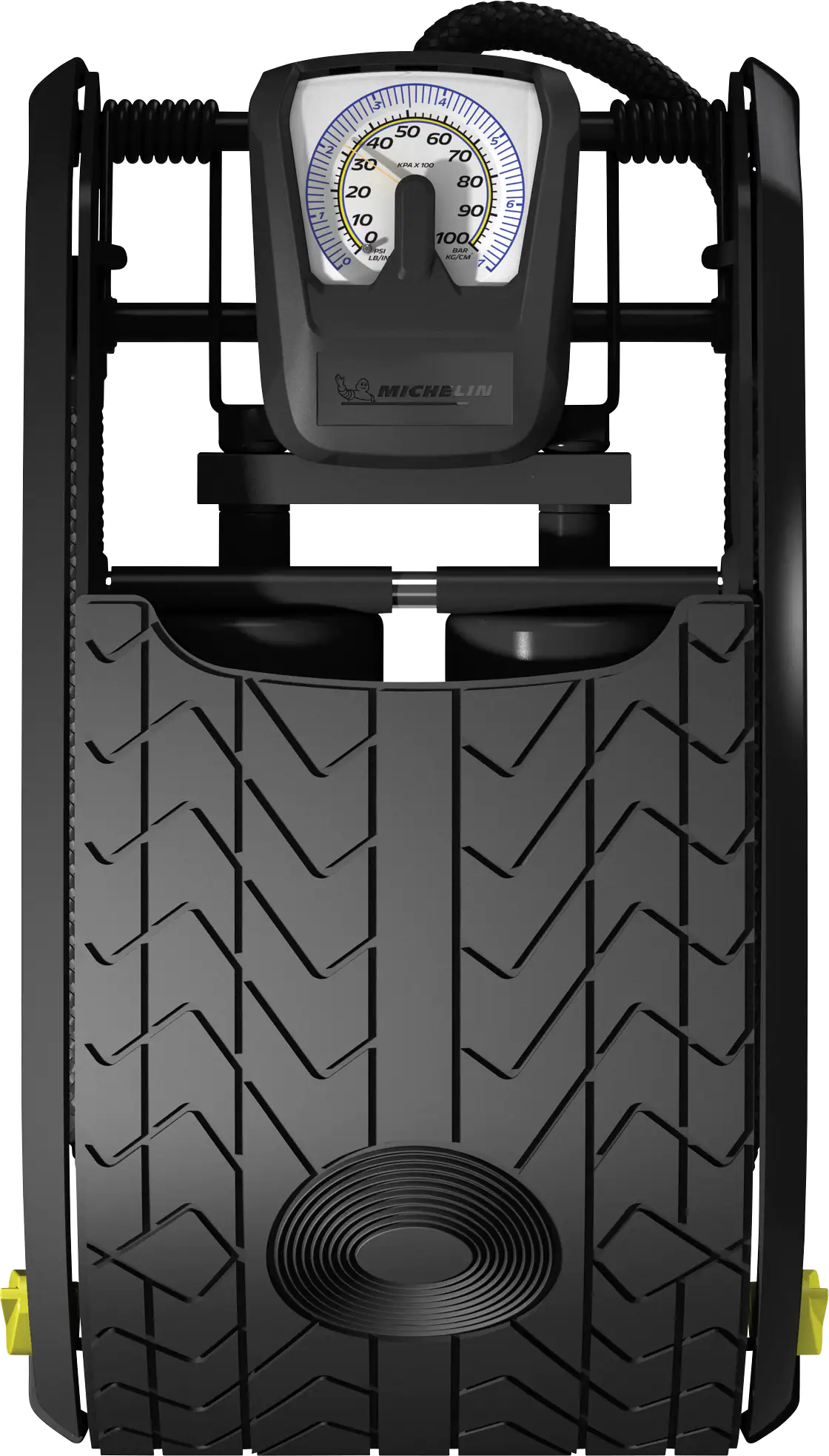 Michelin Doppelzylinder-Fußluftpumpe analog