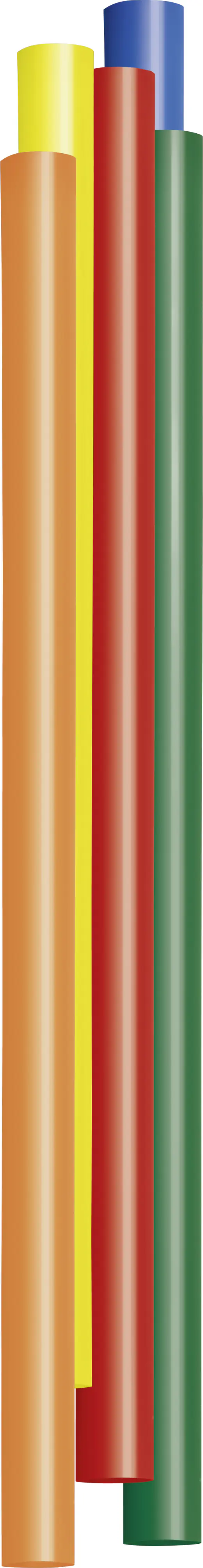 Steinel Klebesticks Ø 7 mm, bunt (Color), 16 Stück