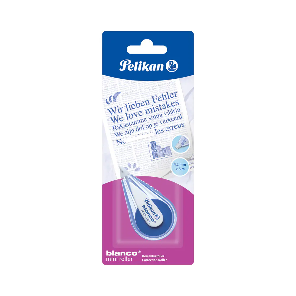 Pelikan Korrekturroller 4,2 mm blanco B921B Mini 6 m