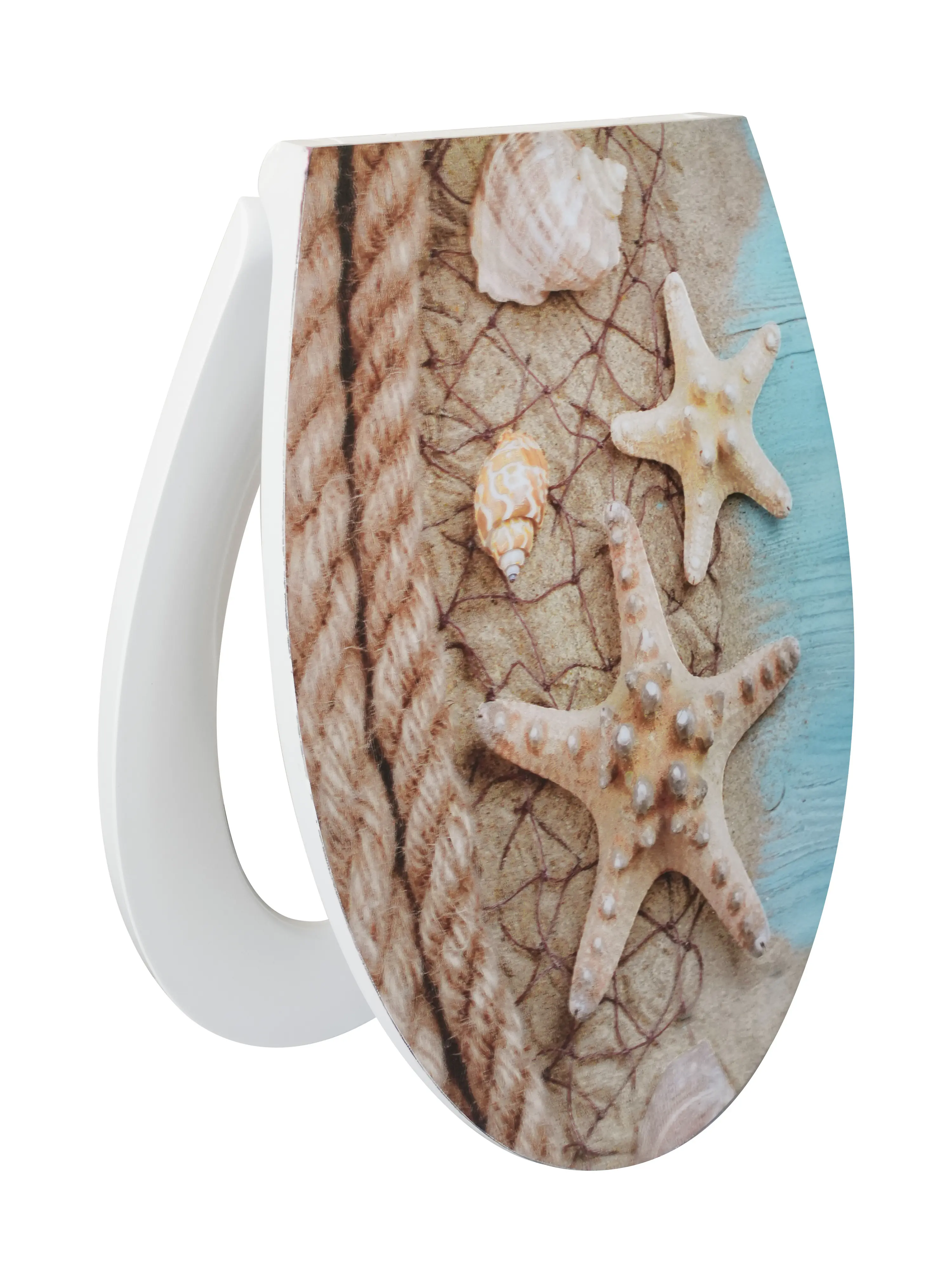 Primaster WC-Sitz mit Absenkautomatik Ocean Breeze weiß