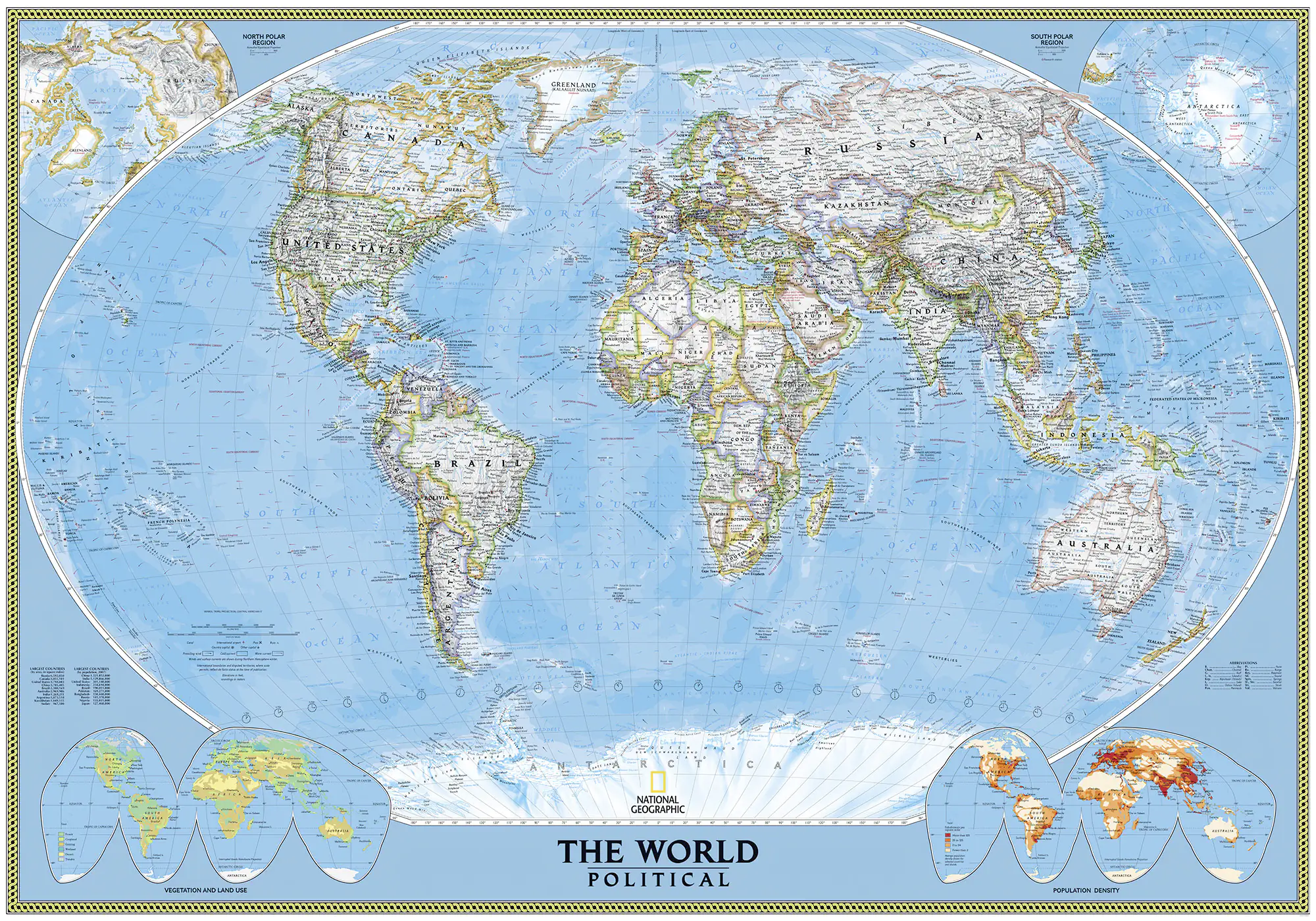 Komar Vlies Fototapete The World Political 400 x 280 cm 