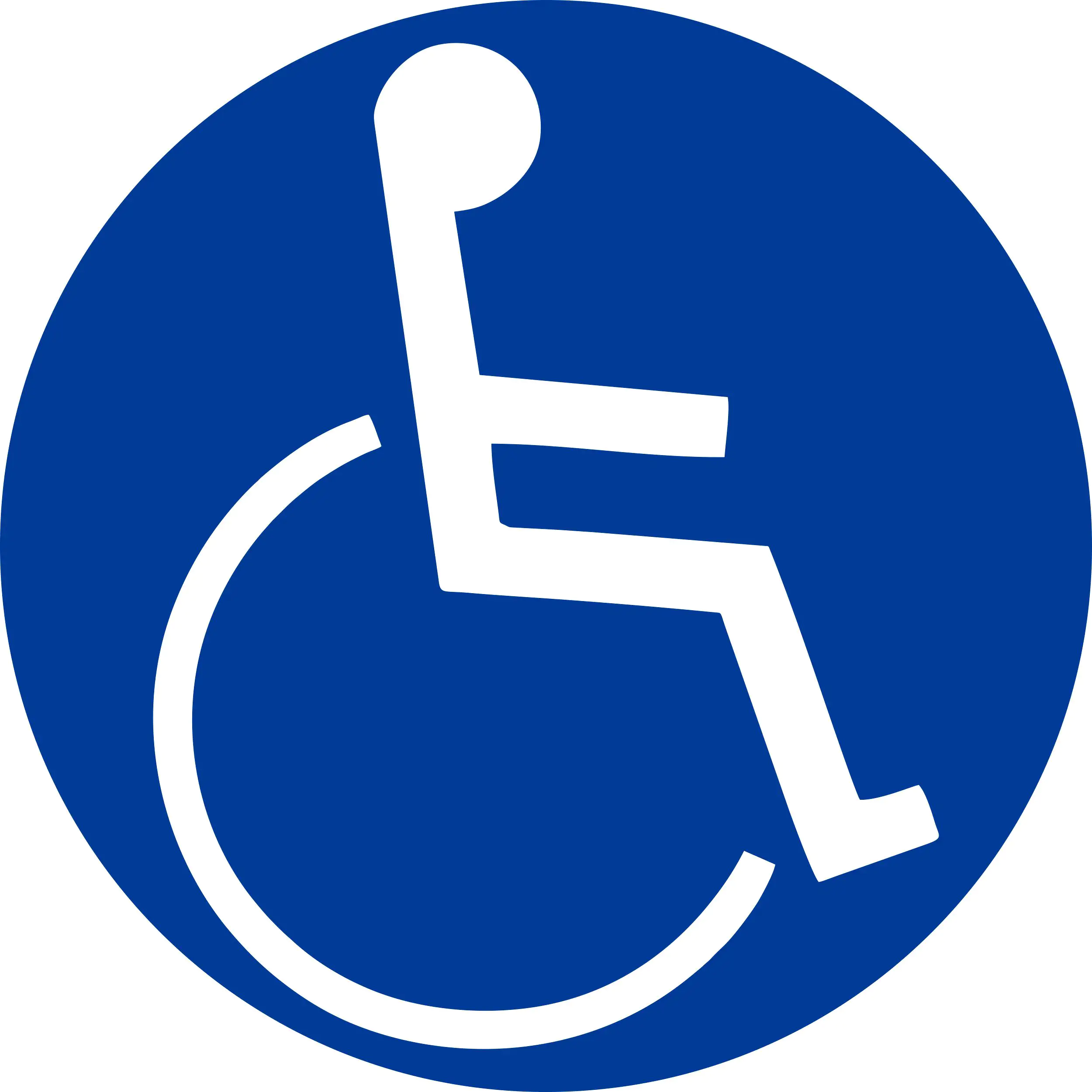 Hermann Schütz Aufkleber Behindertensymbol Dimension 60x60mm