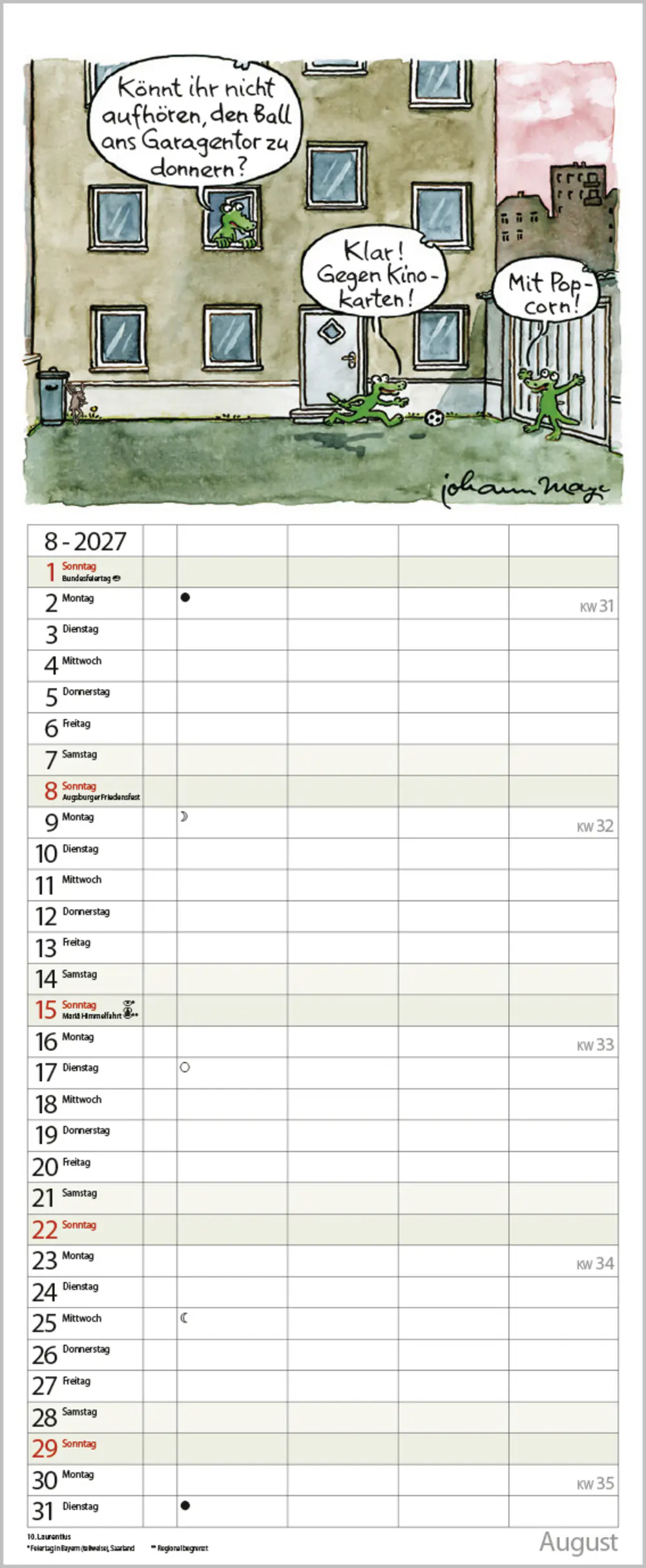 Korsch Kalender Tierisches Familienglück 2027