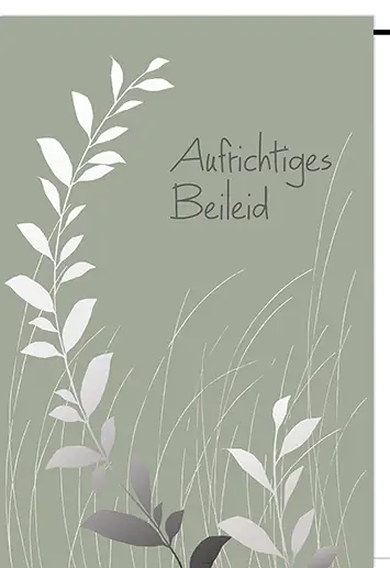 Trauerkarte Aufrichtiges Beileid A6