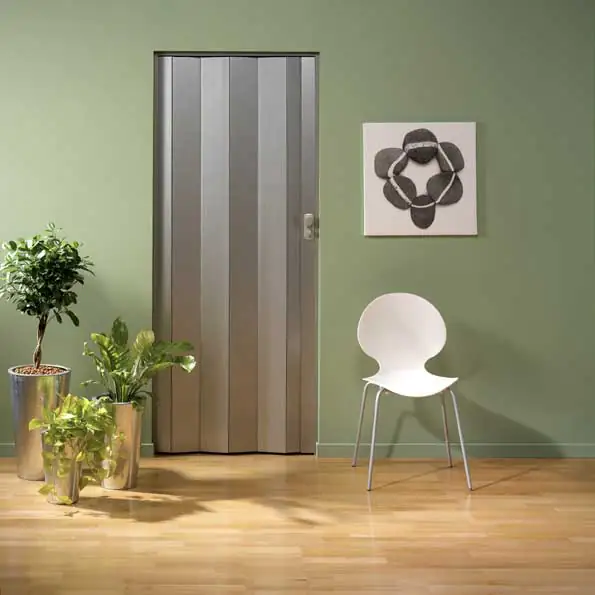 Grosfillex Falttüre Spacy Aluminium Optik 84 x 205 cm