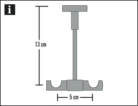 Gardinia Universal Deckenträger Memphis offen, edelstahl, 13,5 cm, Ø 16 mm