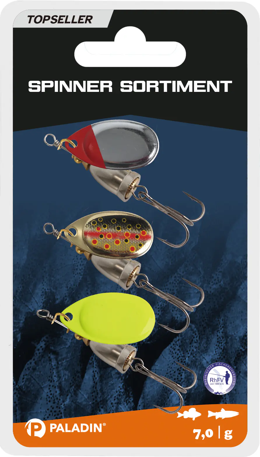 Paladin Spinner Sortiment III 7g Forelle-Barsch 3 Stück/Forelle-Barsch/7g