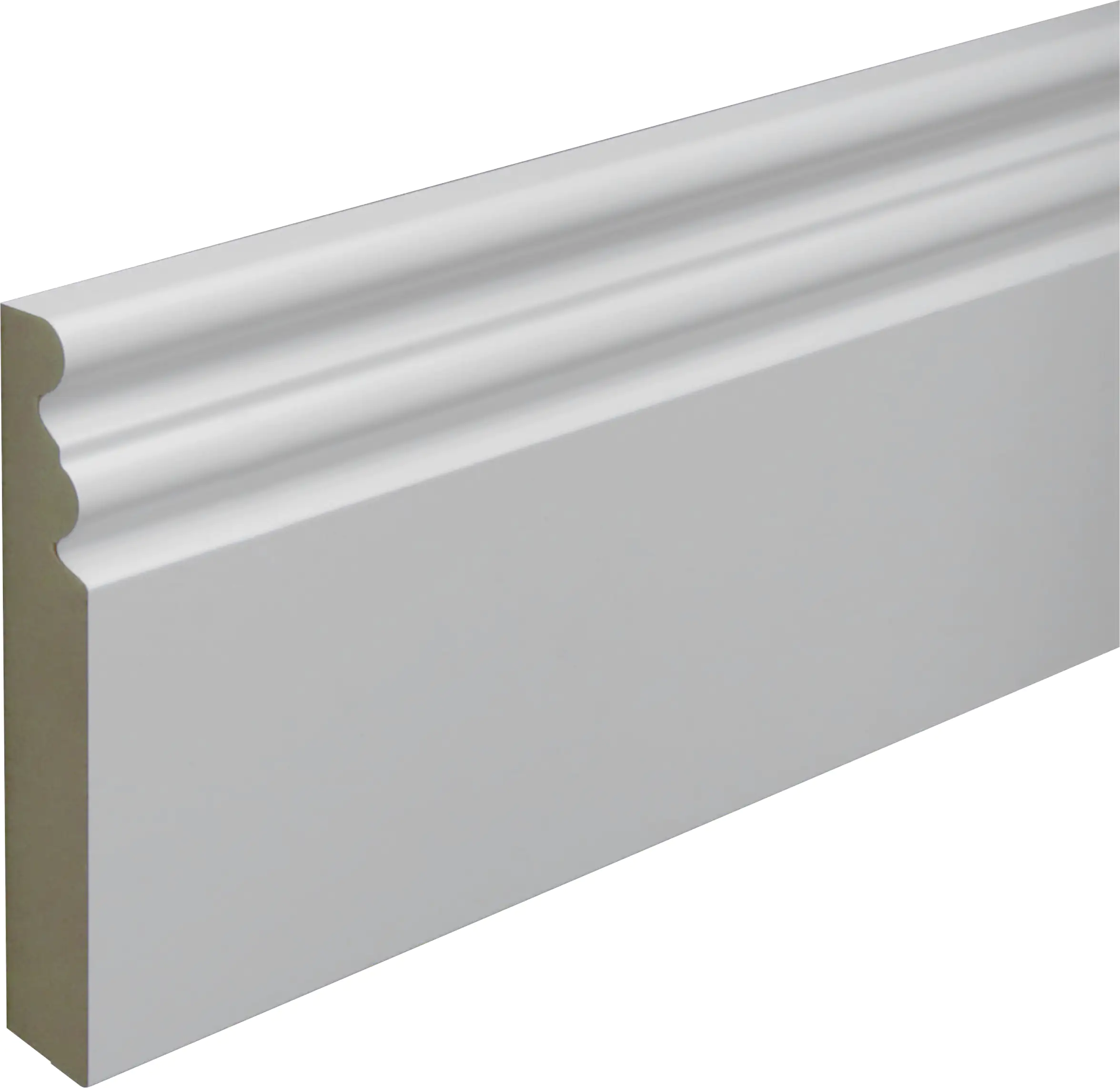 B.S. Bauprogramm Altbausockel 250 cm 125 x 18 mm Blütenweiß