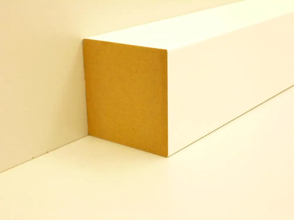 B.S. Bauprogramm Quadratleiste 200 cm 50 x 50 mm weiß