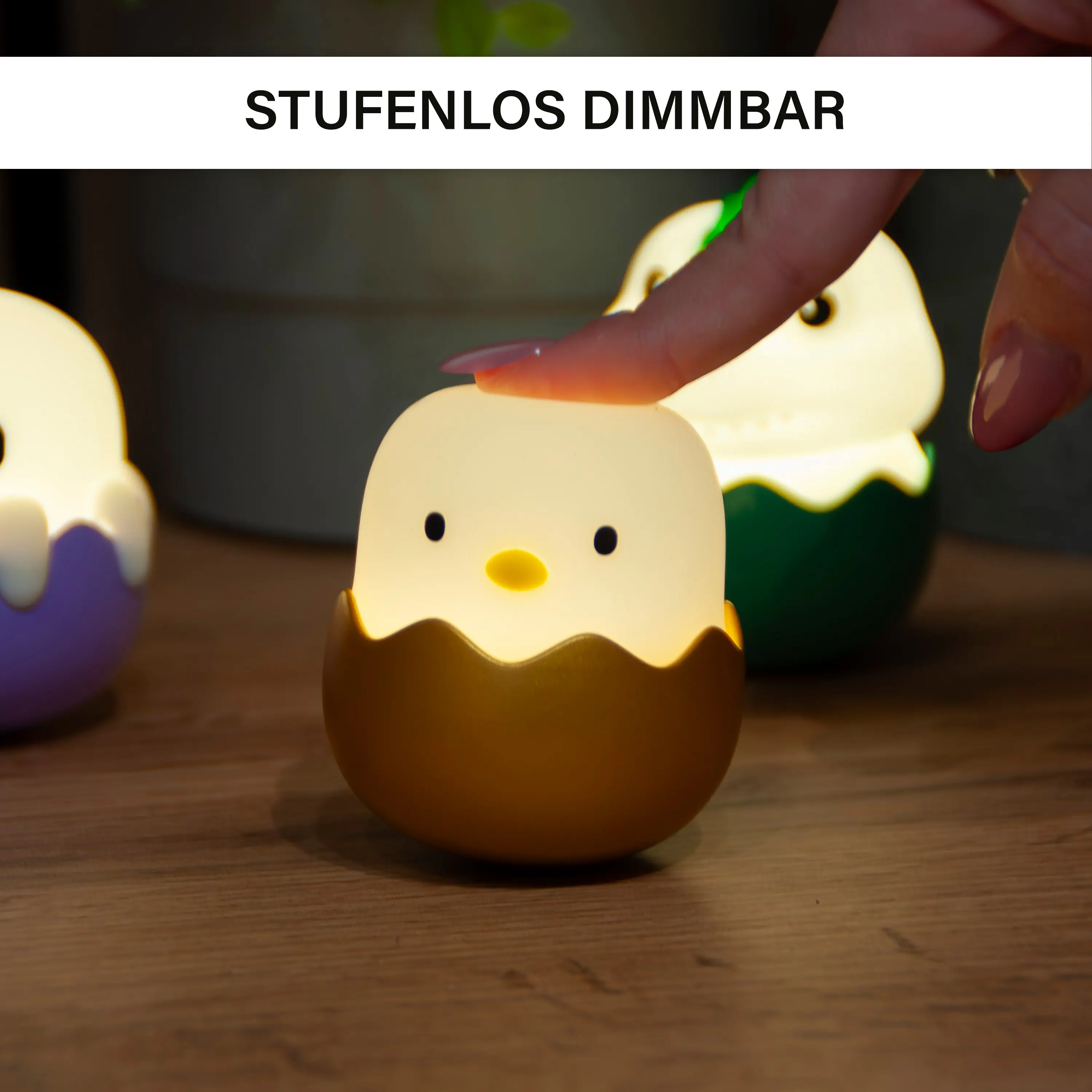 MegaLight Mini Lichter Eggy´s Mystery Lights Dimmbar mit Akku 9-fach Sortiert