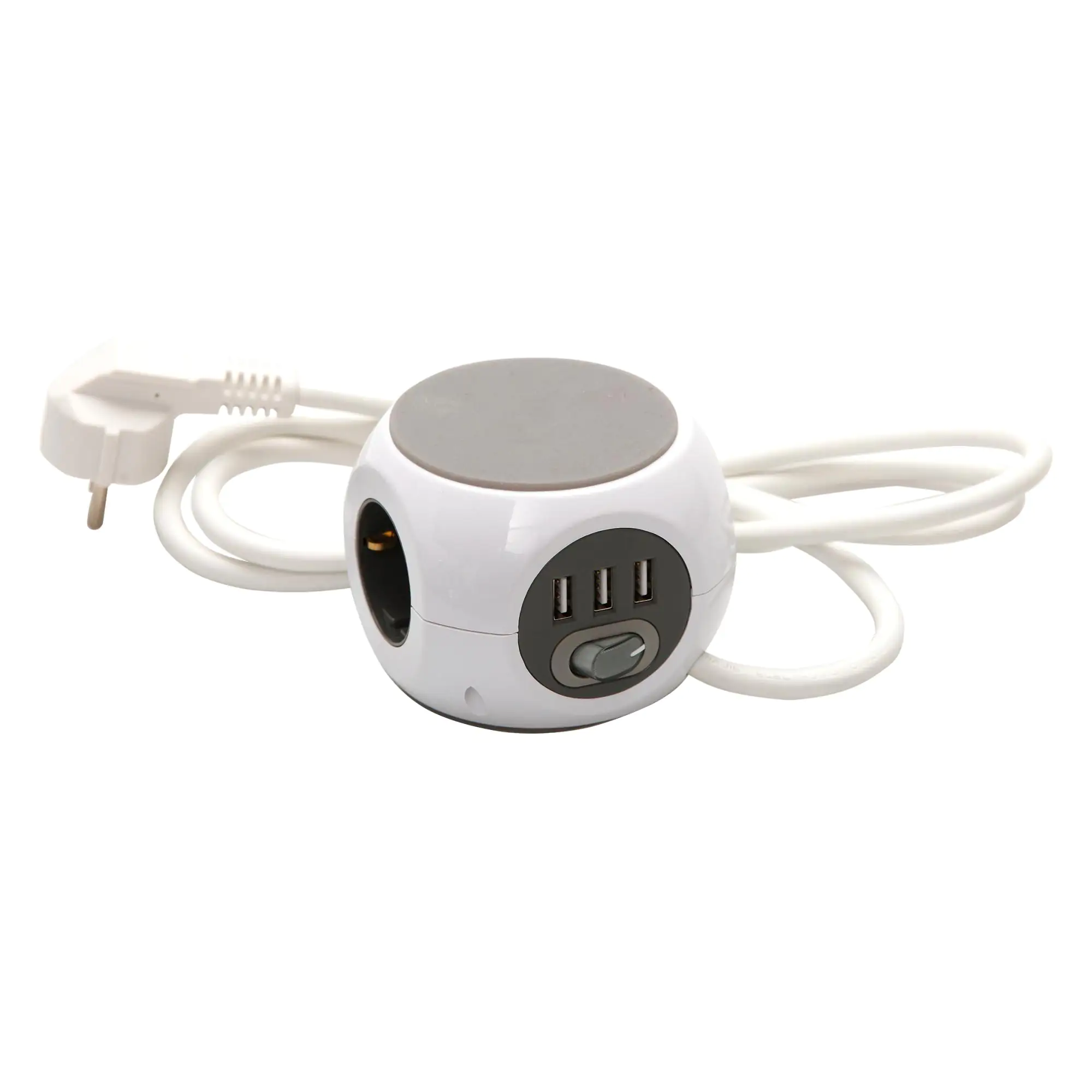 Unitec Steckdosenwürfel 3-fach 1,4m inklusive 3x USB Anschlüssen weiß Unitec Steckdosenwürfel 3-fach 1,4m inklusive 3x USB Anschlüssen weiß