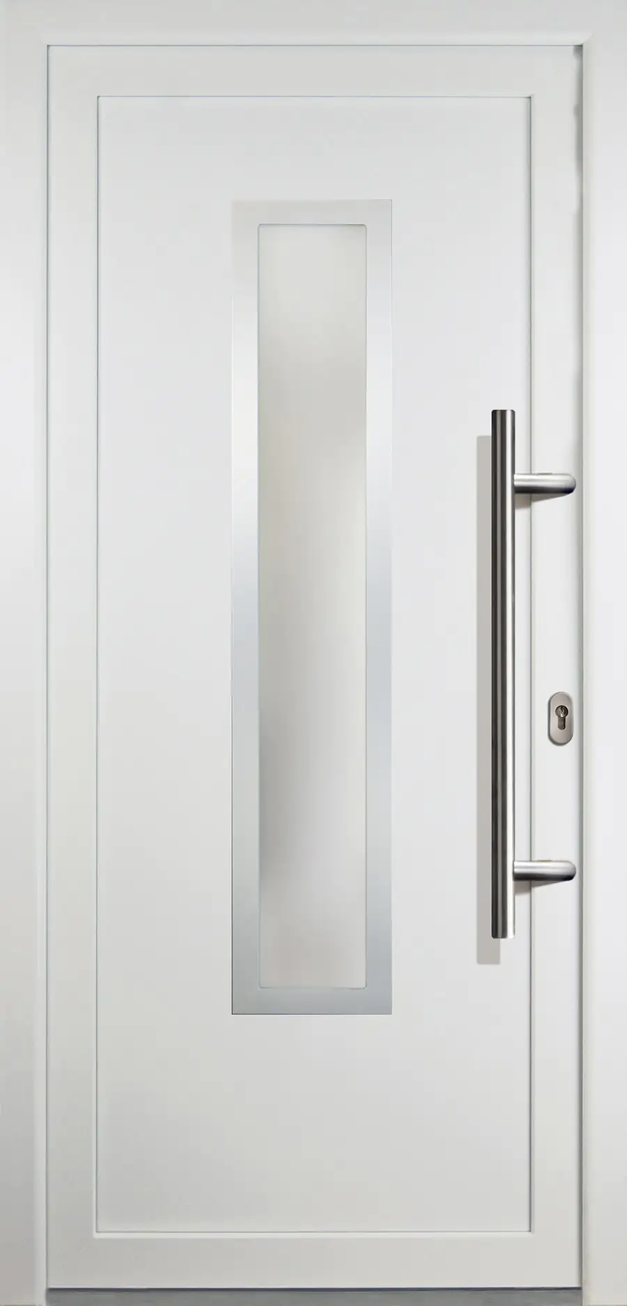 4060691155881 Meeth Haustür Signum Aluminium Modell 32 108 x 208 cm, DIN rechts, weiß