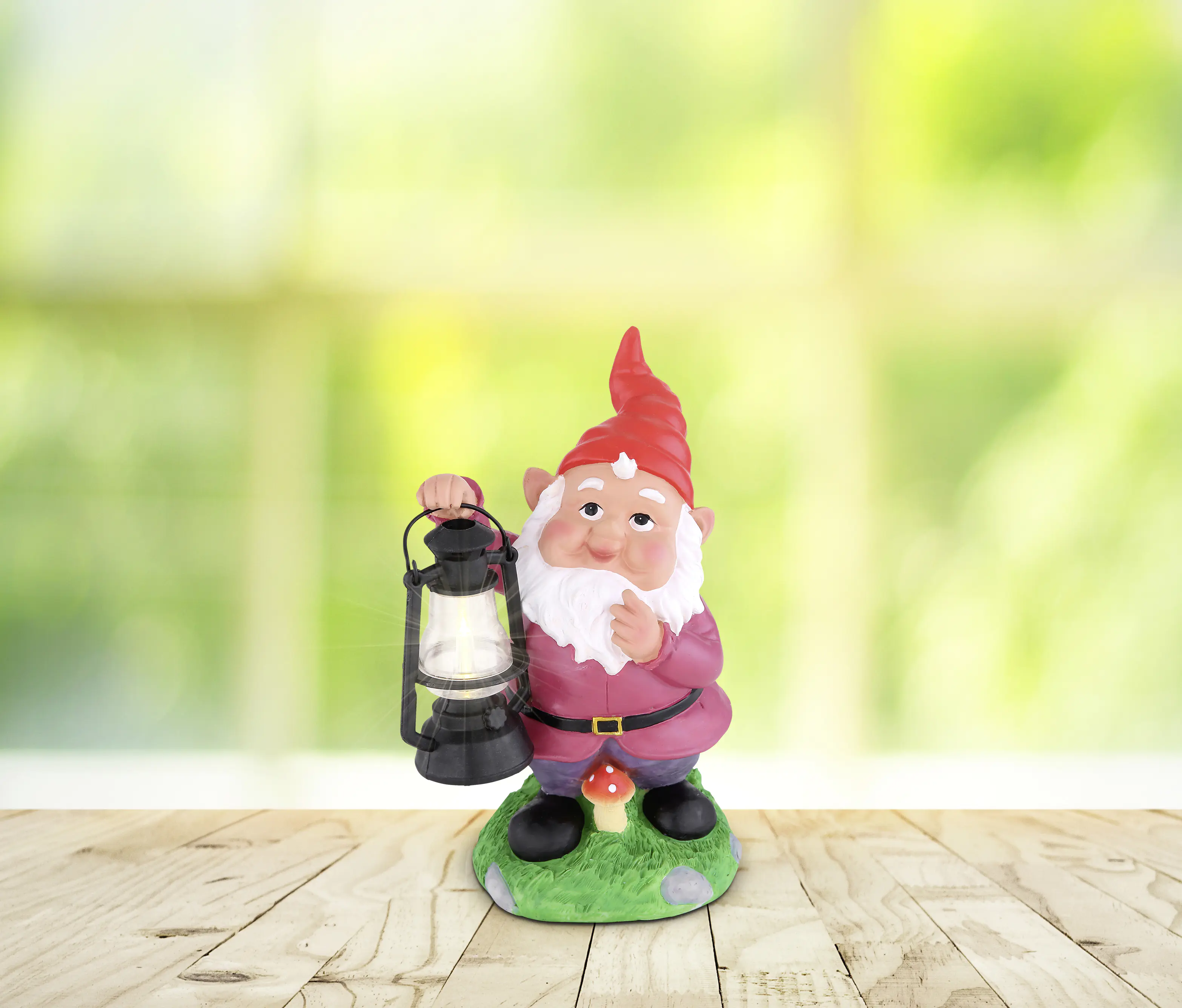 Globo LED Solarleuchte Gartenzwerg bunt warmweiß