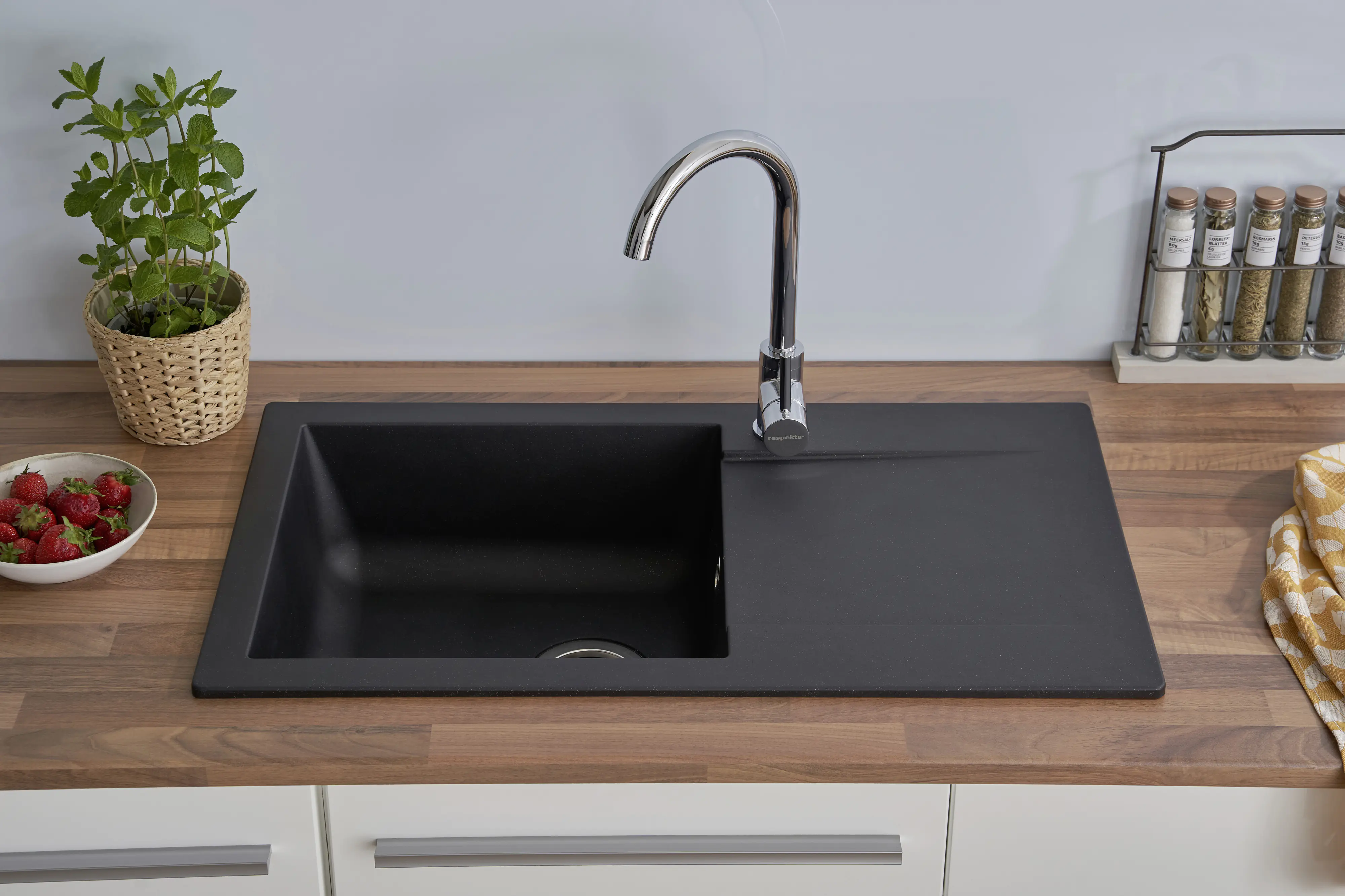 respekta Mineralite Einbauspüle DENVER78X44S respekta Mineralite Einbauspüle DENVER78X44S