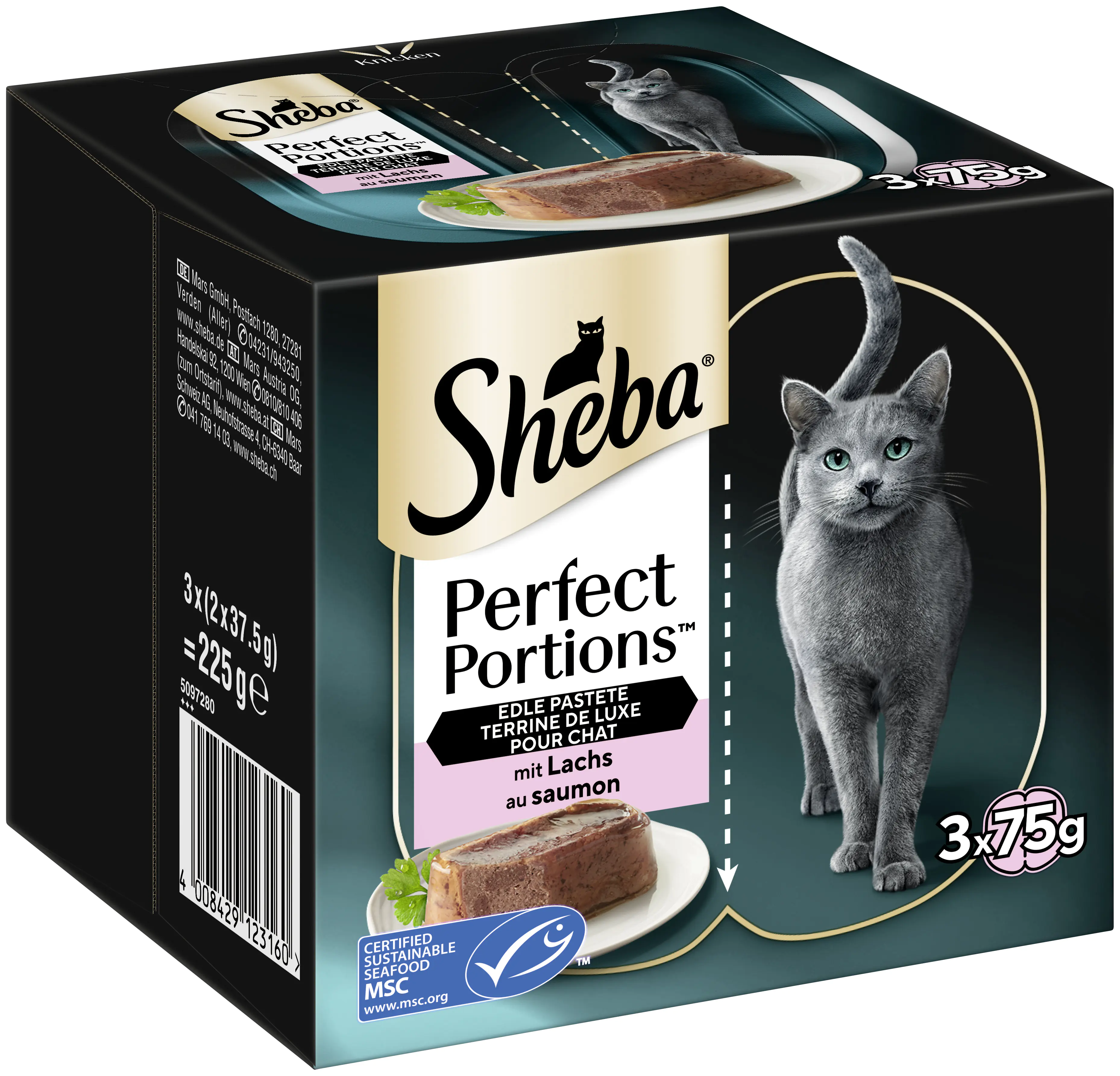 Sheba Perfect PORTIONS mit Lachs MSC Sheba Perfect PORTIONS mit Lachs MSC