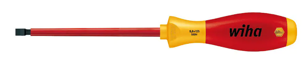 Wiha Schraubendreher Electric Schlitz VDE 3 x 100 mm Chrom-Vanadium-Stahl