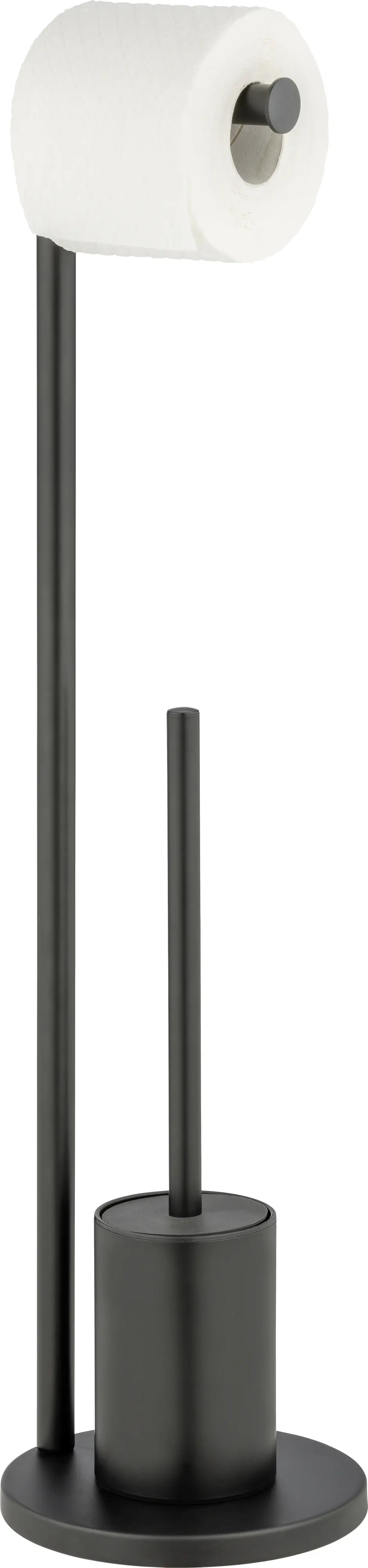 Wenko Stand WC-Garnitur Ferla schwarz Stahl