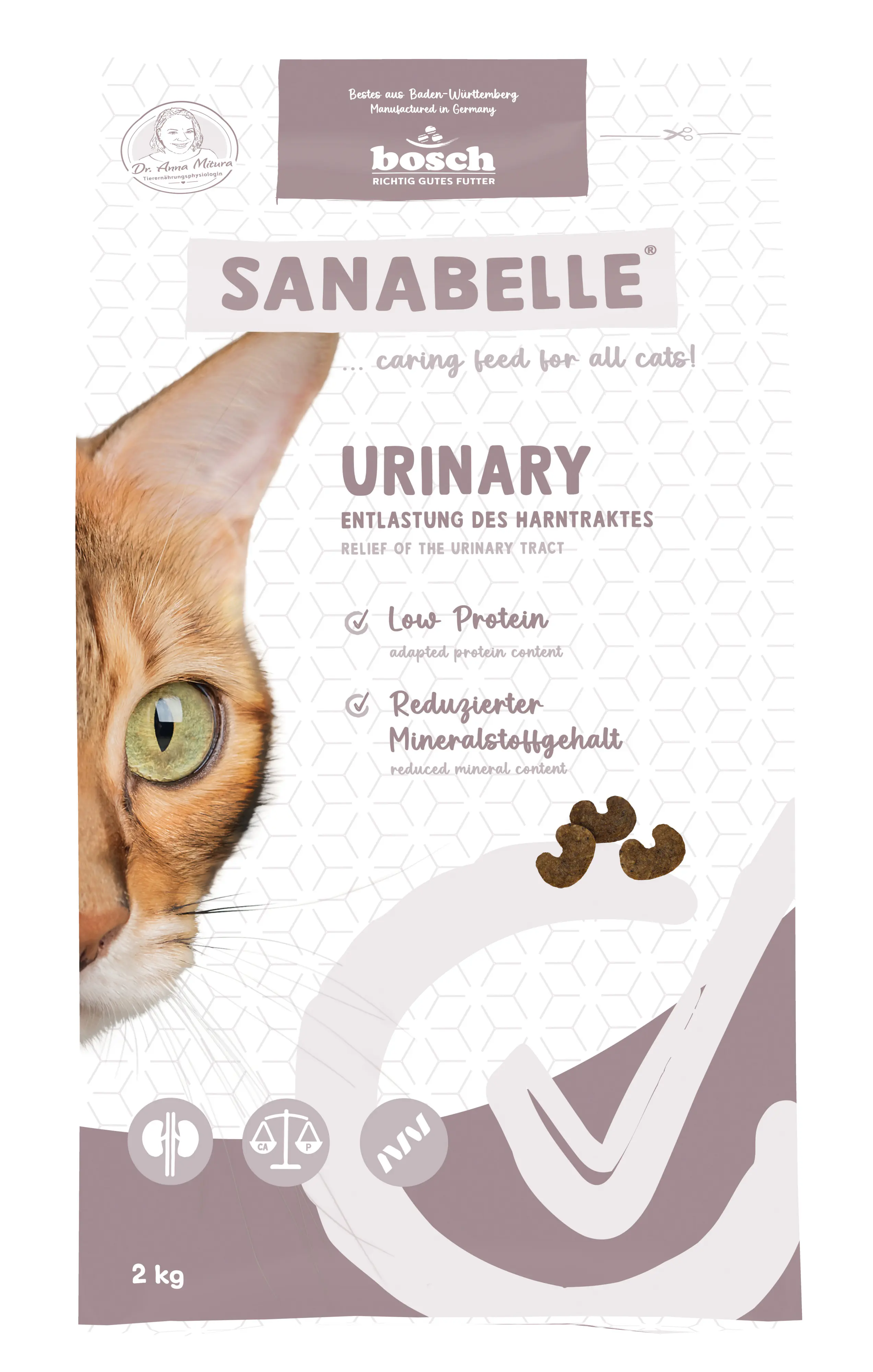Sanabelle Katzentrockenfutter Adult Urinary mit Geflügel für empfindliche Katzen 2 kg