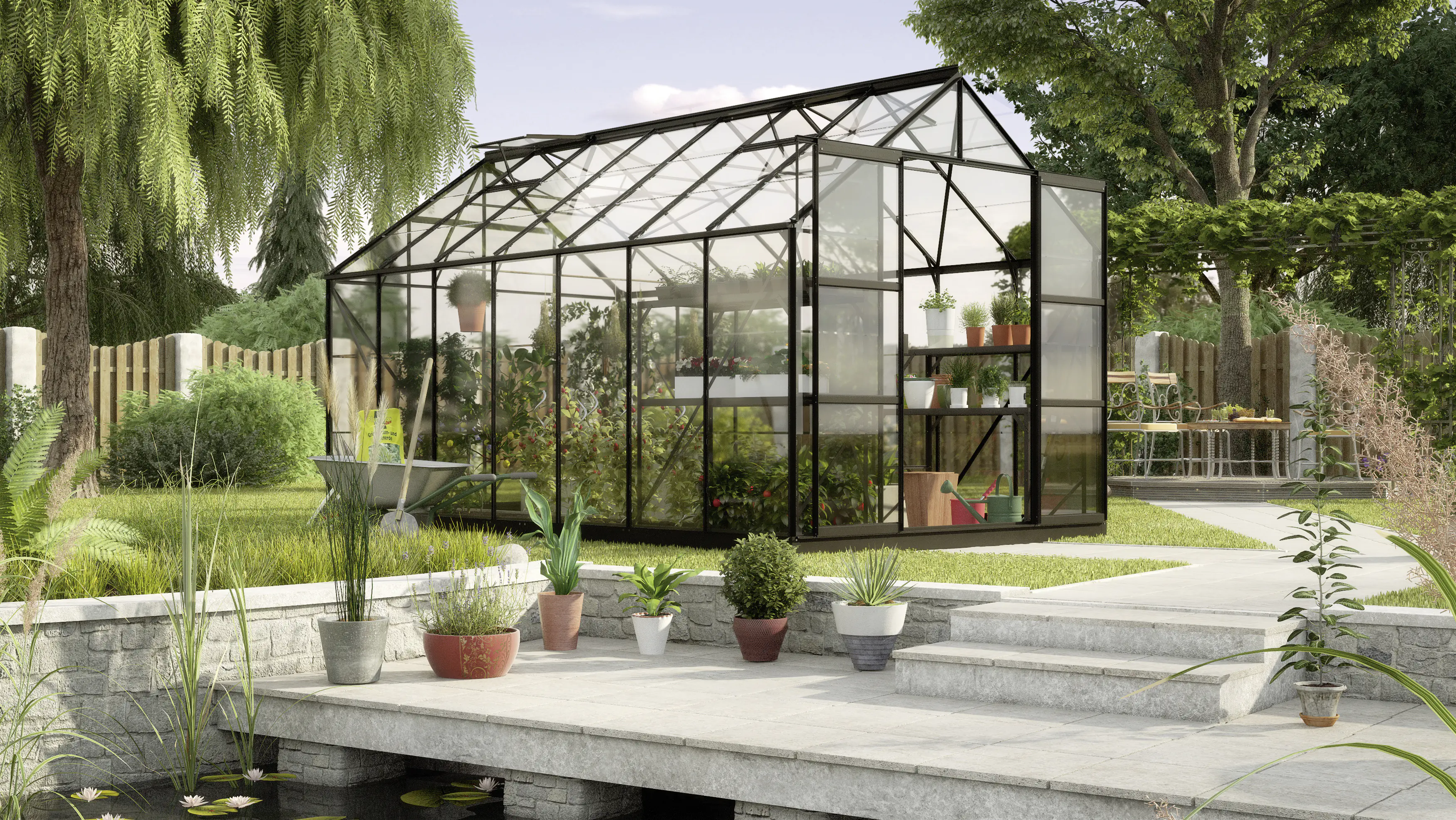 Vitavia Gewächshaus Uranus 11500 254 x 441 cm 3 mm Sicherheitsglas