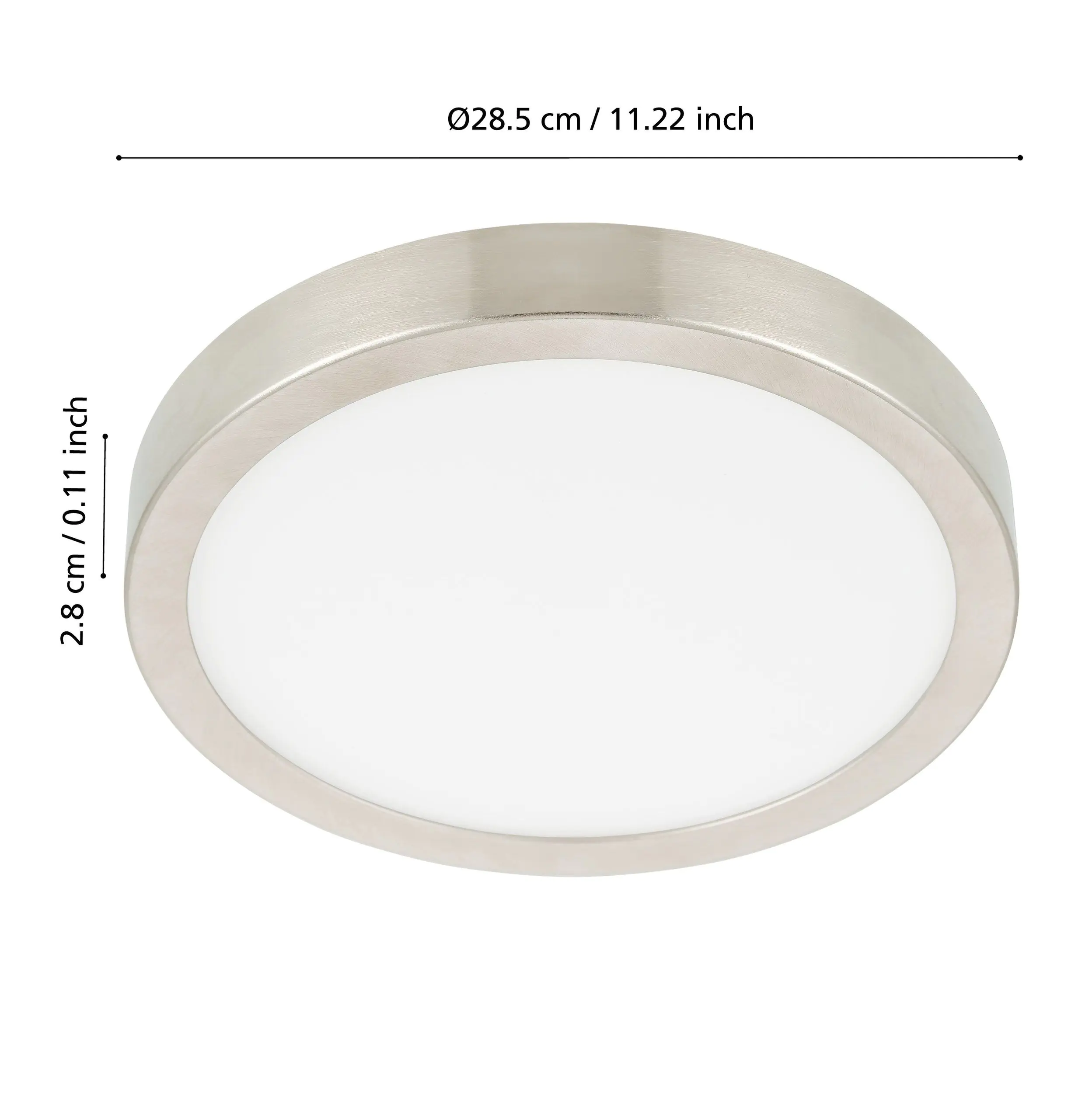 Eglo Connect LED Aufbauleuchte Fueva-Z nickel-matt Ø 28,5 cm Smart Home Eglo Connect LED Aufbauleuchte Fueva-Z nickel-matt Ø 28,5 cm Smart Home