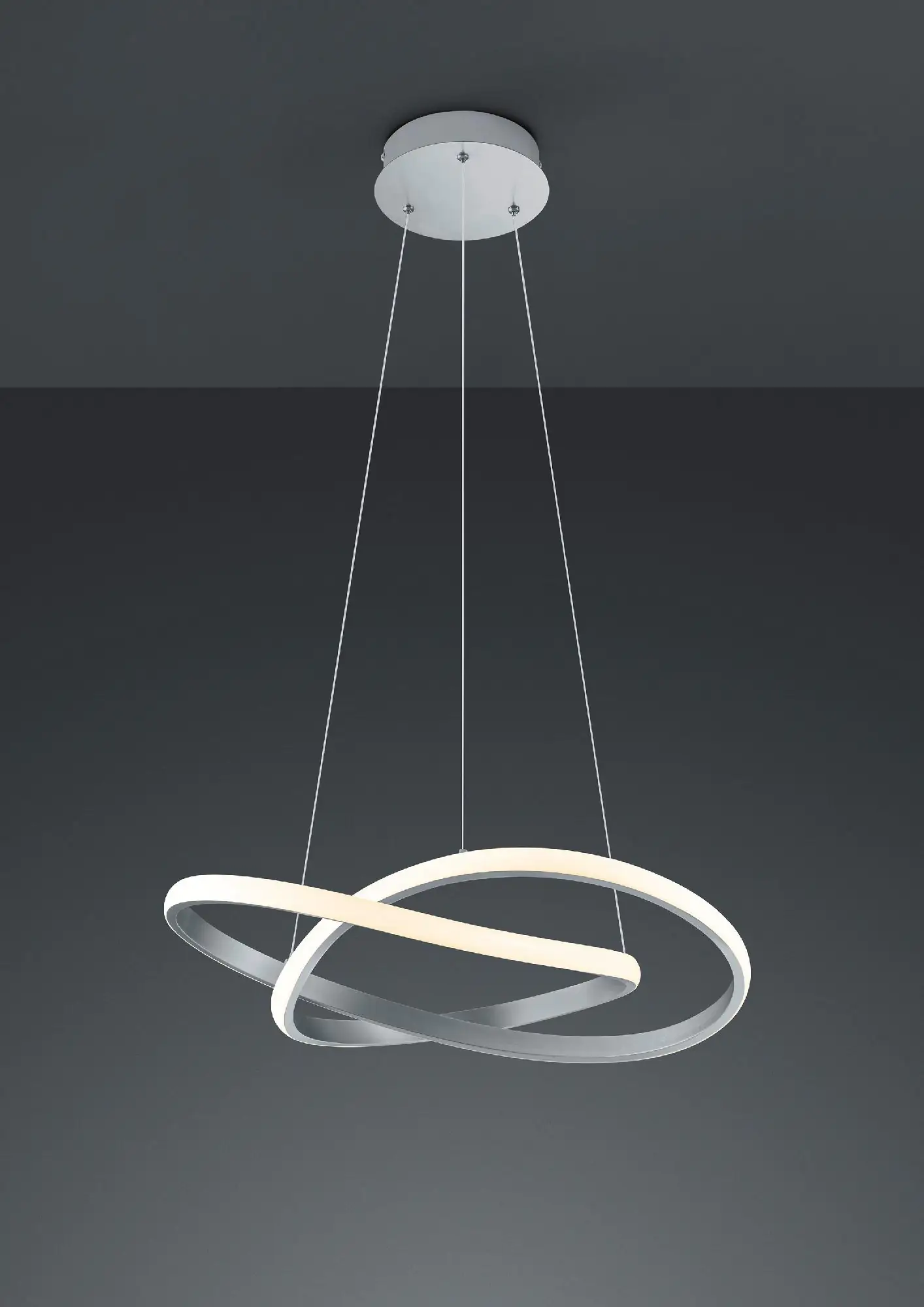 Reality Leuchten LED Pendelleuchte Course nickel matt