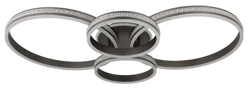 Globo Deckenleuchte Grouni 106 x 60 cm L x B titan matt