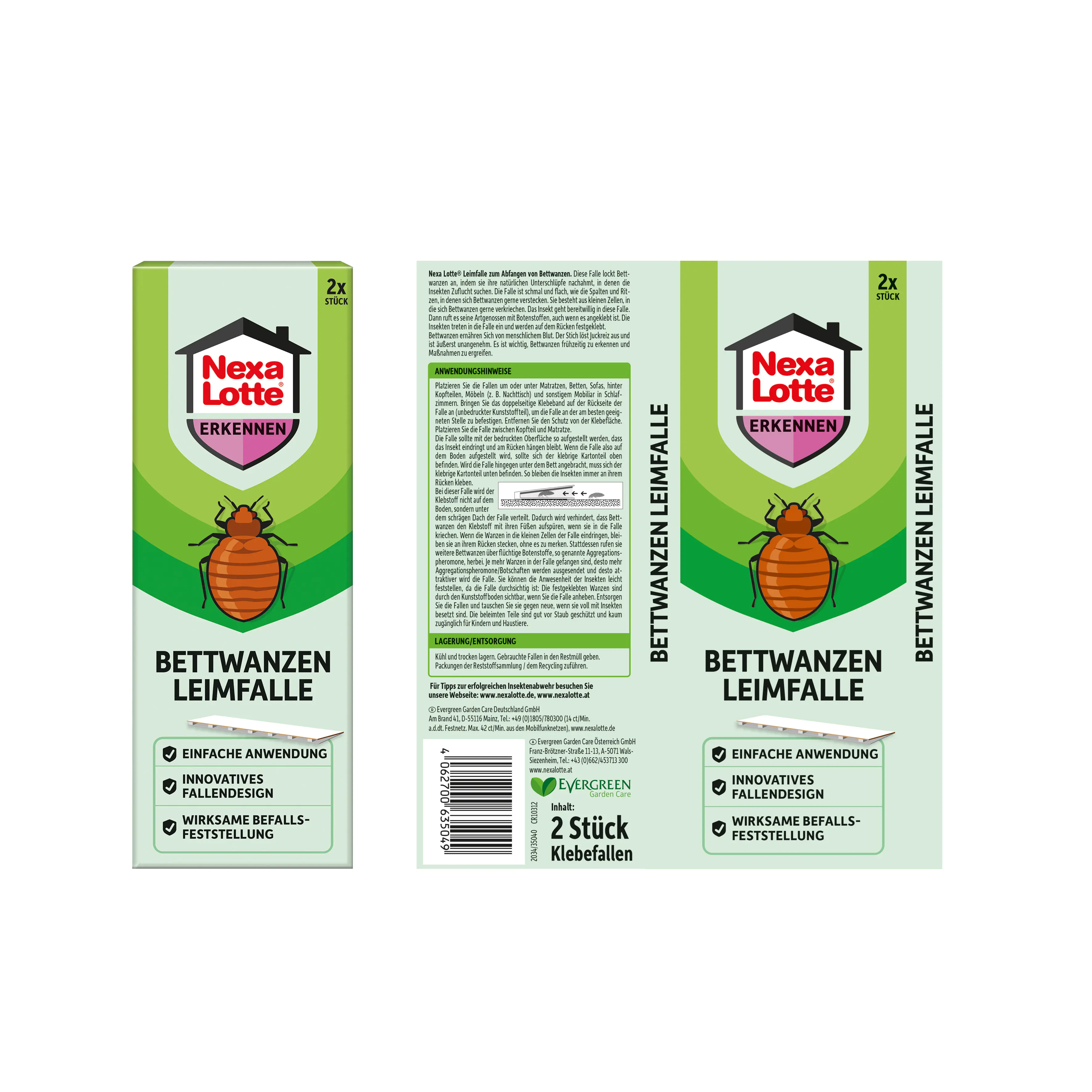 Nexa Lotte Bettwanzen Leimfalle 2 Stück