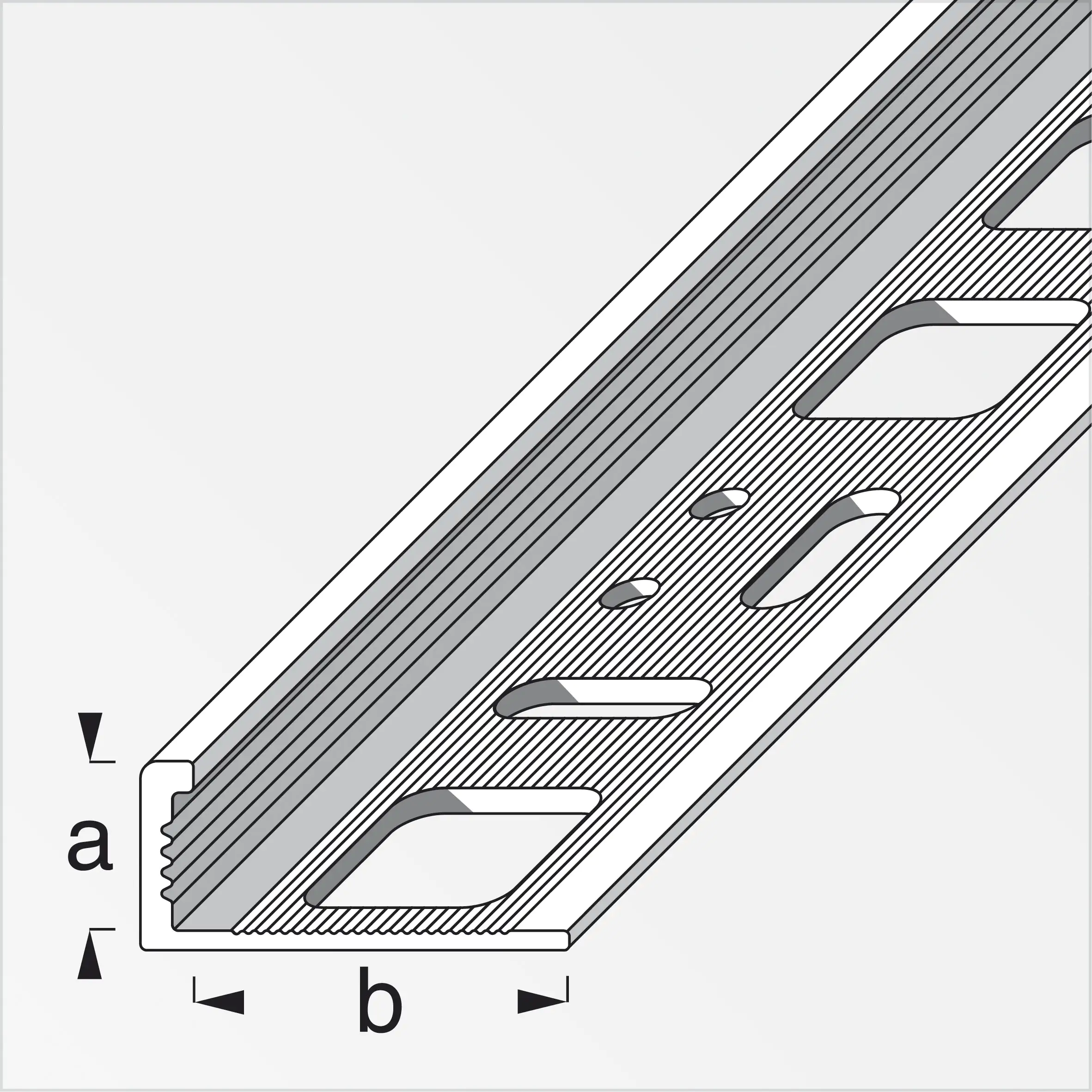 alfer Winkelprofil Aluminium roh blank