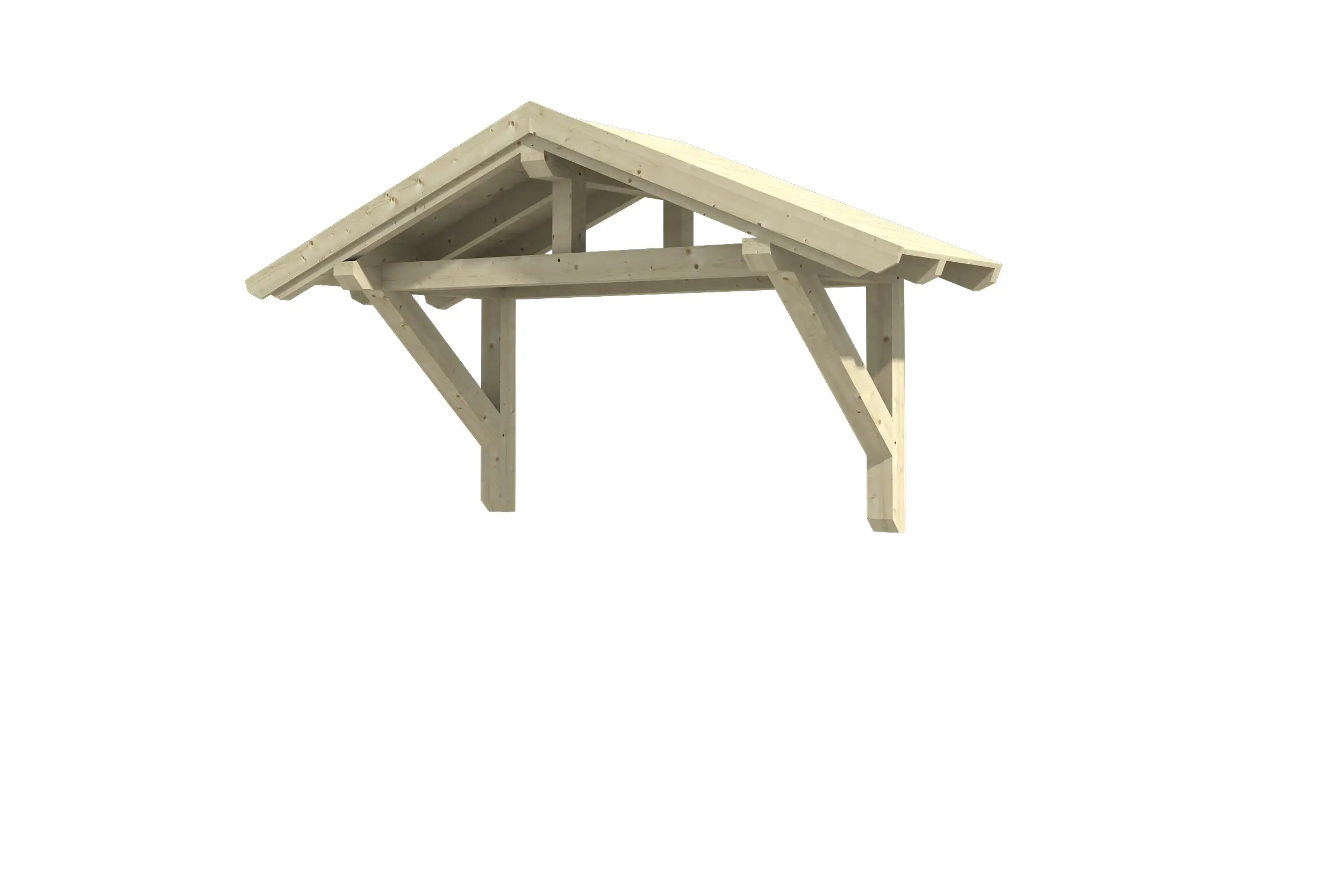 SKAN HOLZ Vordach Stralsund Typ 1 289 x 116 cm, natur kaufen Globus