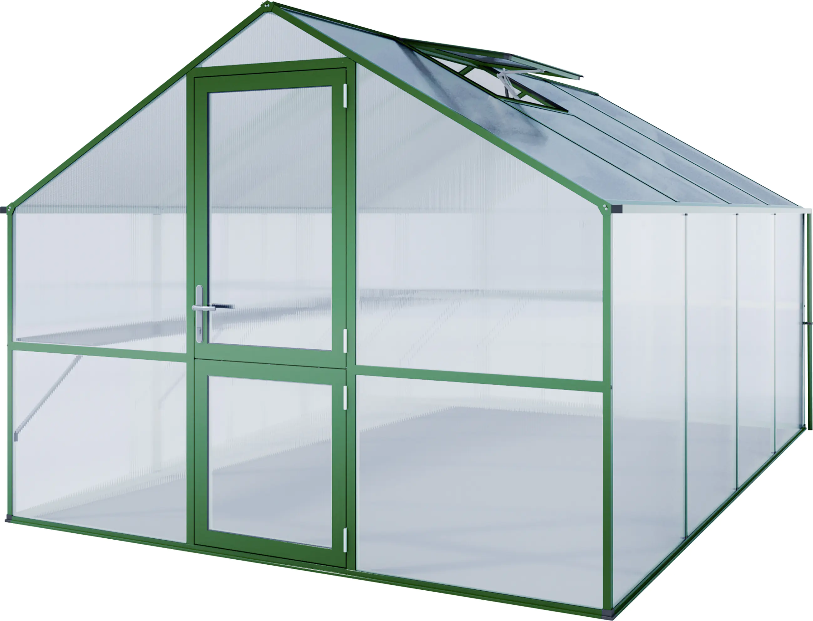 KGT Gewächshaus Orchidee IV 4,29 x 2,97 x 2,15 m, moosgrün KGT Gewächshaus Orchidee IV 4,29 x 2,97 x 2,15 m, moosgrün