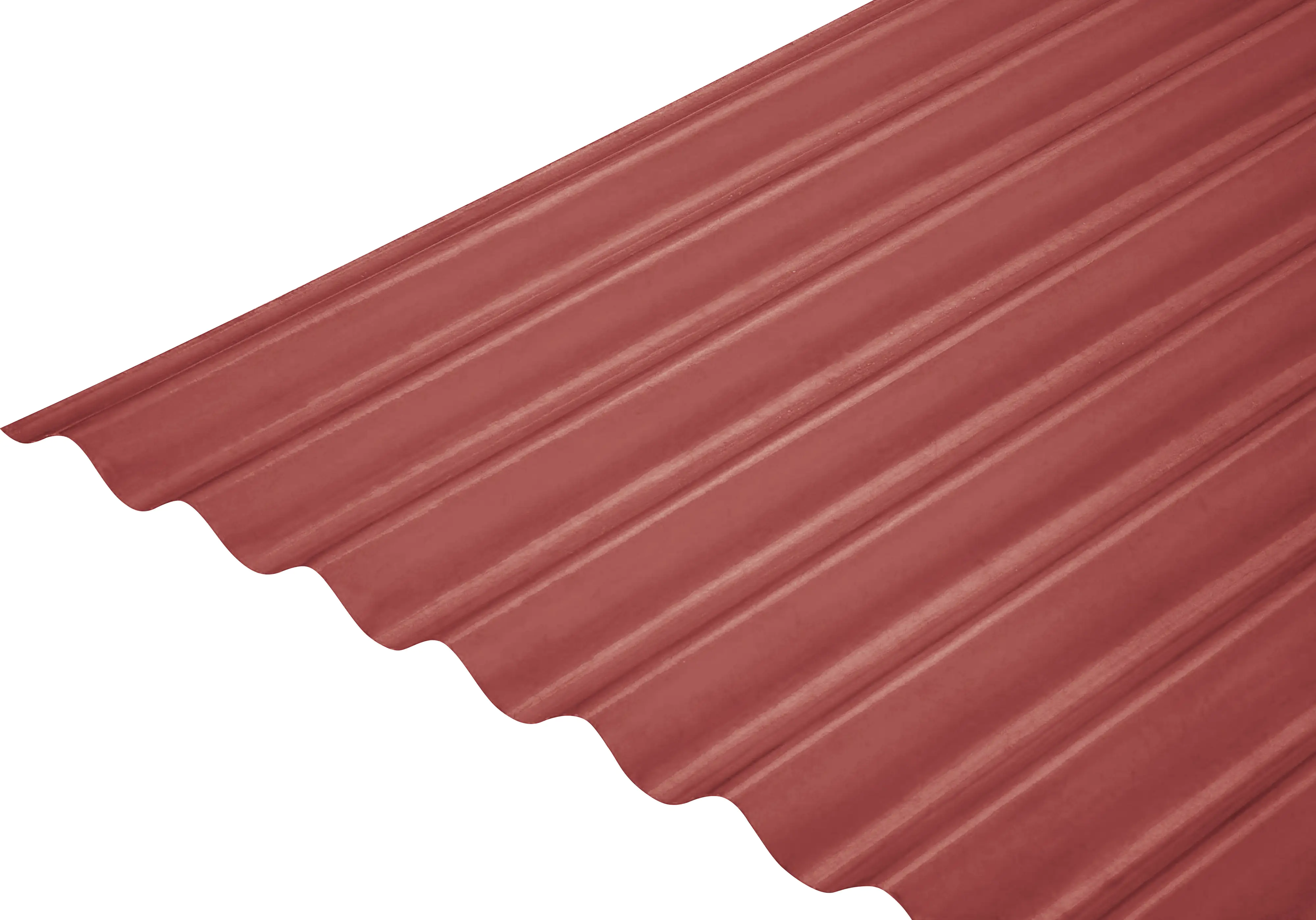Gutta Polyester-Wellplatte Sinus 76/18 200 x 90 cm 0,8 mm rot