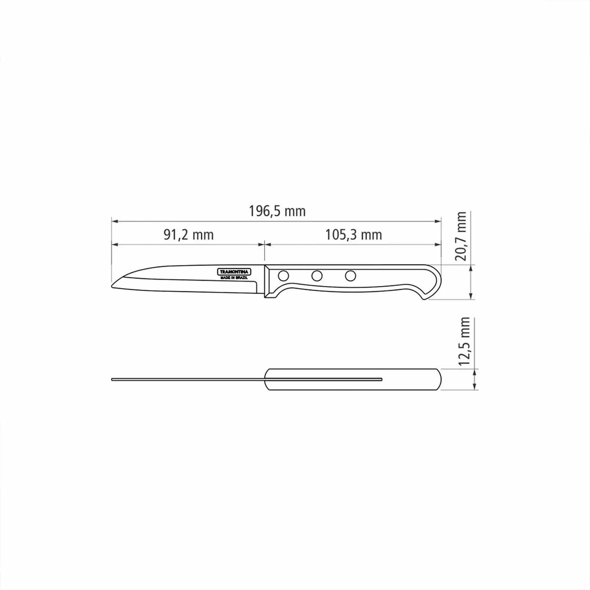 Tramontina Landhaus Küchenmesser Universal 20 cm