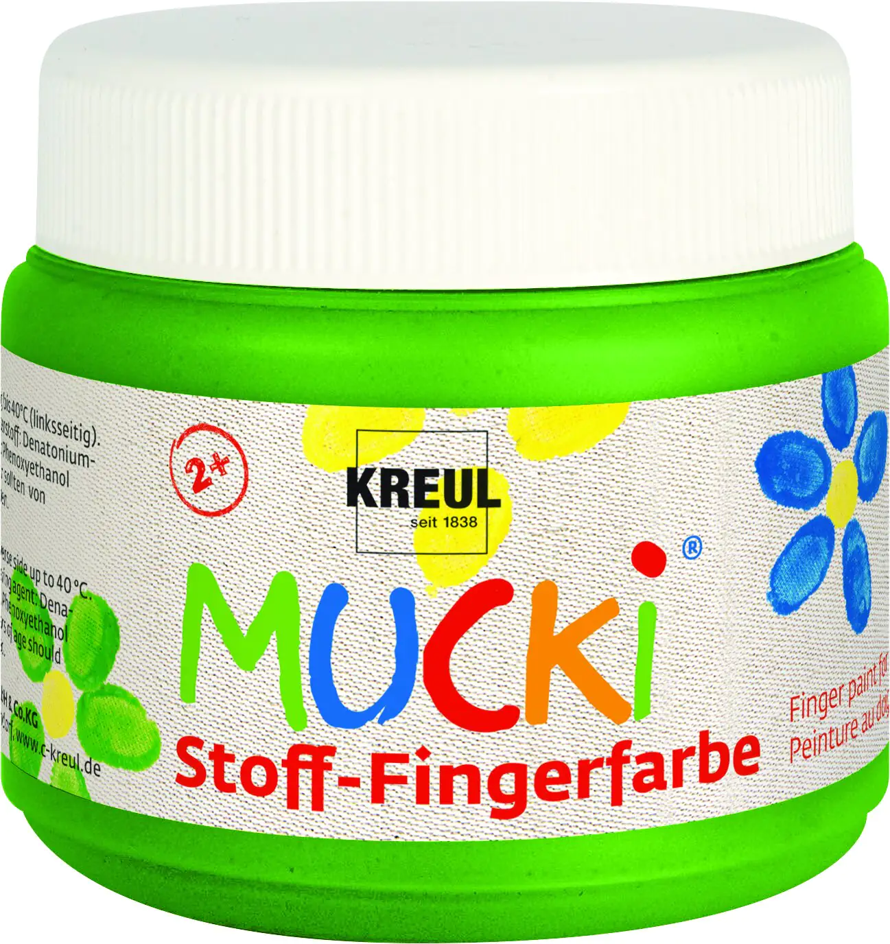 Kreul Mucki Stoff Fingerfarbe grün 150 ml