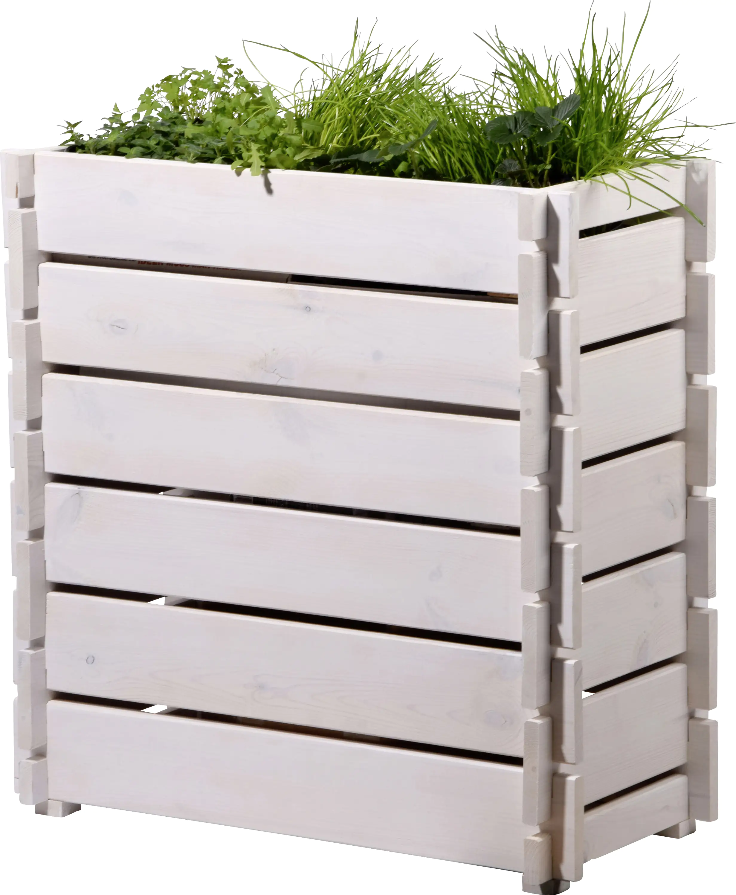 Dobar Hochbeet Stecksystem weiß 79 x 37 x 79 cm Dobar Hochbeet Stecksystem weiß 79 x 37 x 79 cm