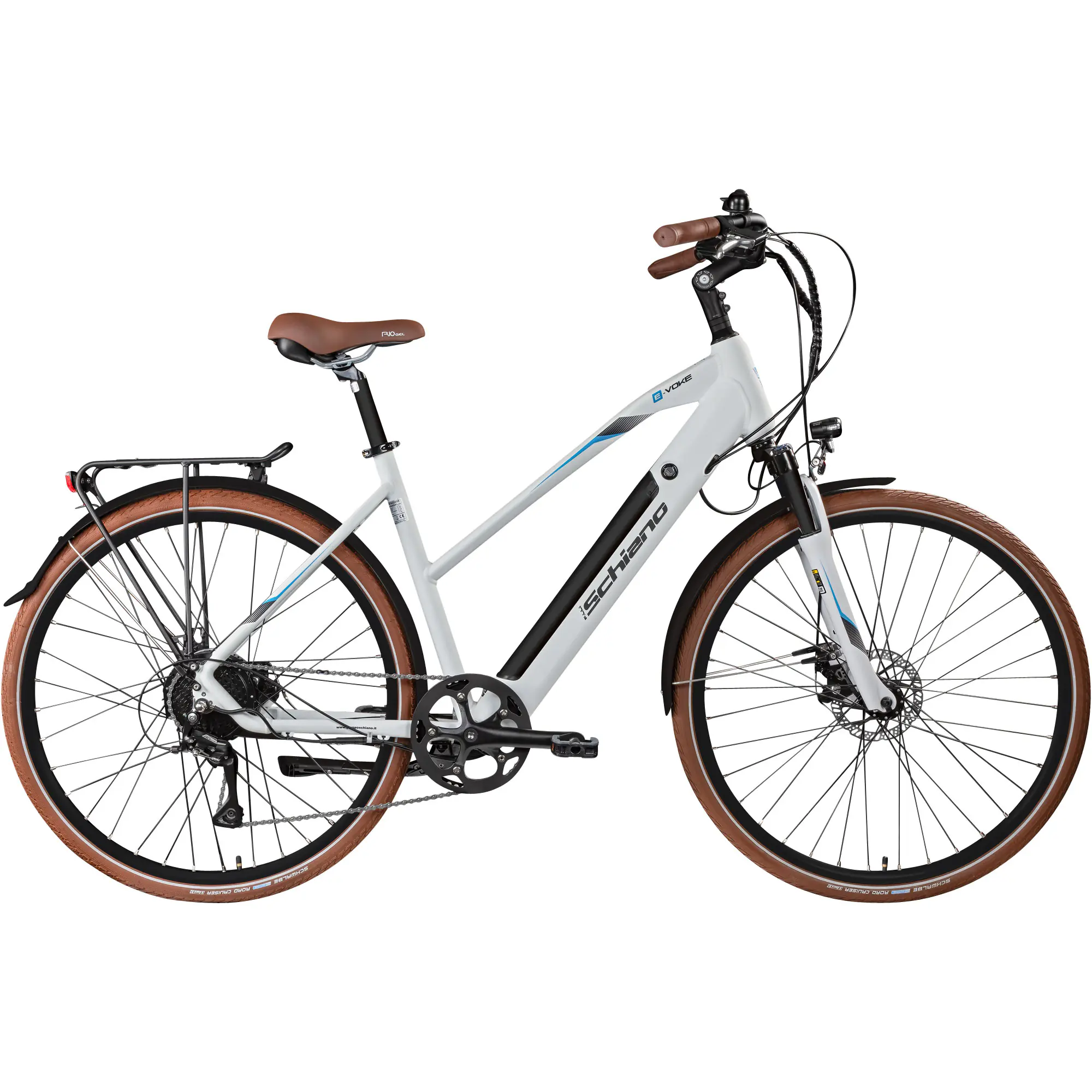 Schiano E-Bike Voke Trekking 28 Zoll 8-Gang 418 Wh weiß