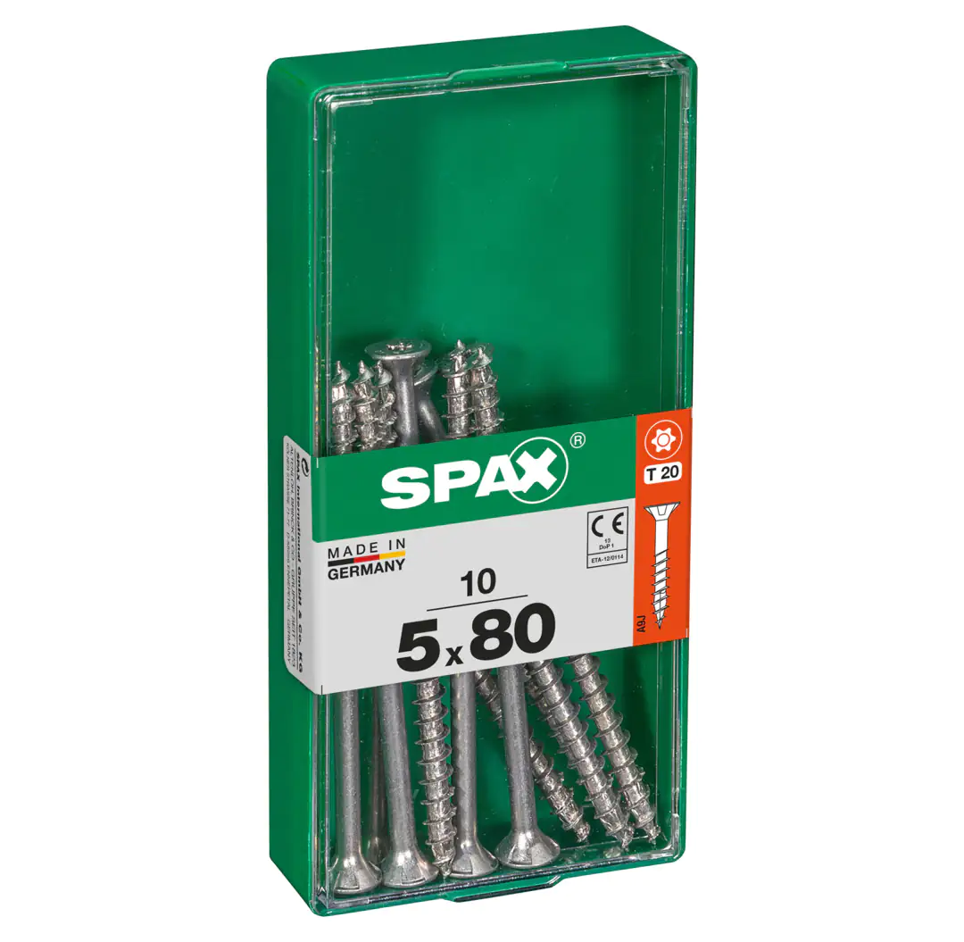 Spax Universalschrauben 5.0 x 80 mm TX 20 - 10 Stk.