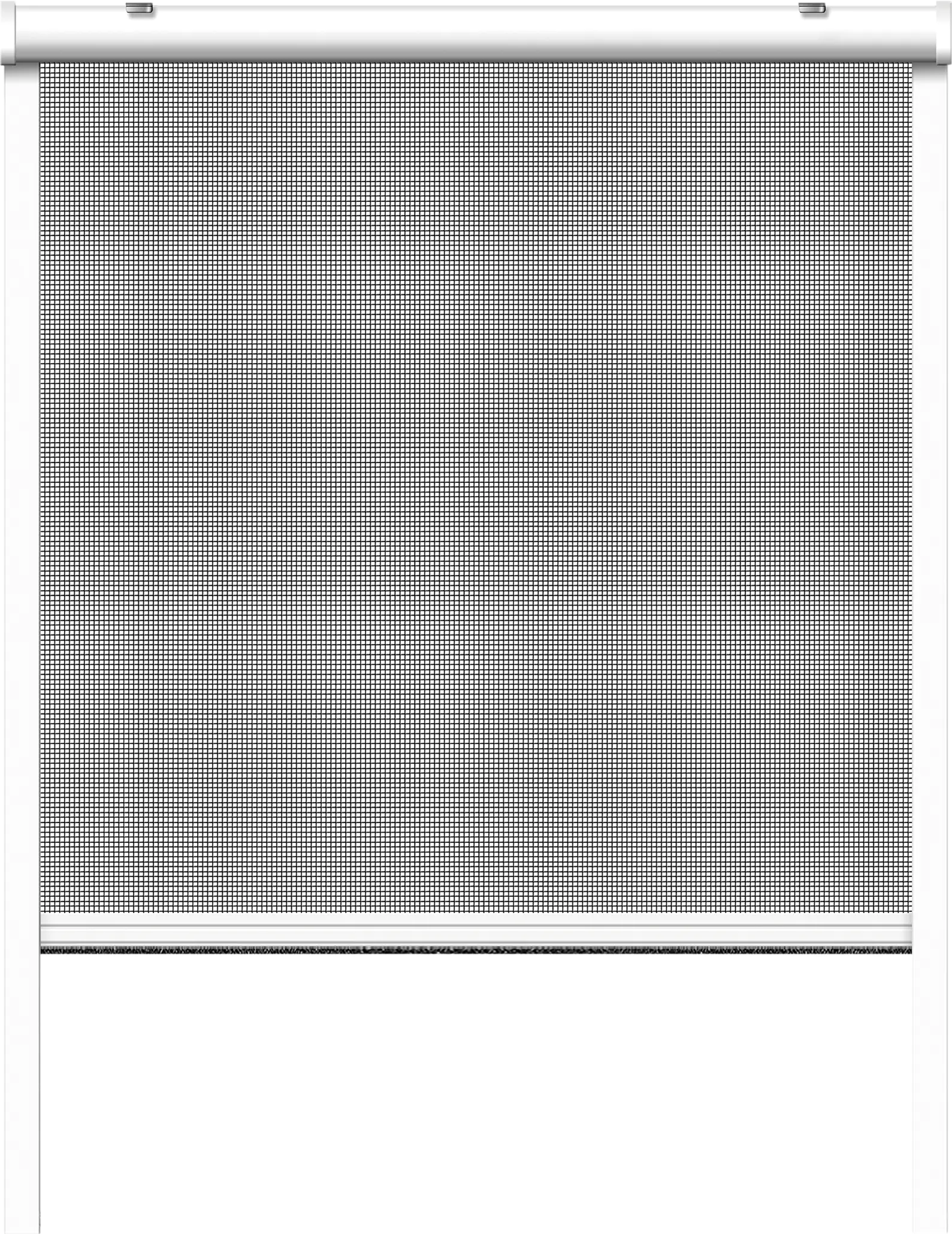 Schellenberg Insektenschutz-Rollo 160 x 160 cm anthrazit/weiß kürzbar