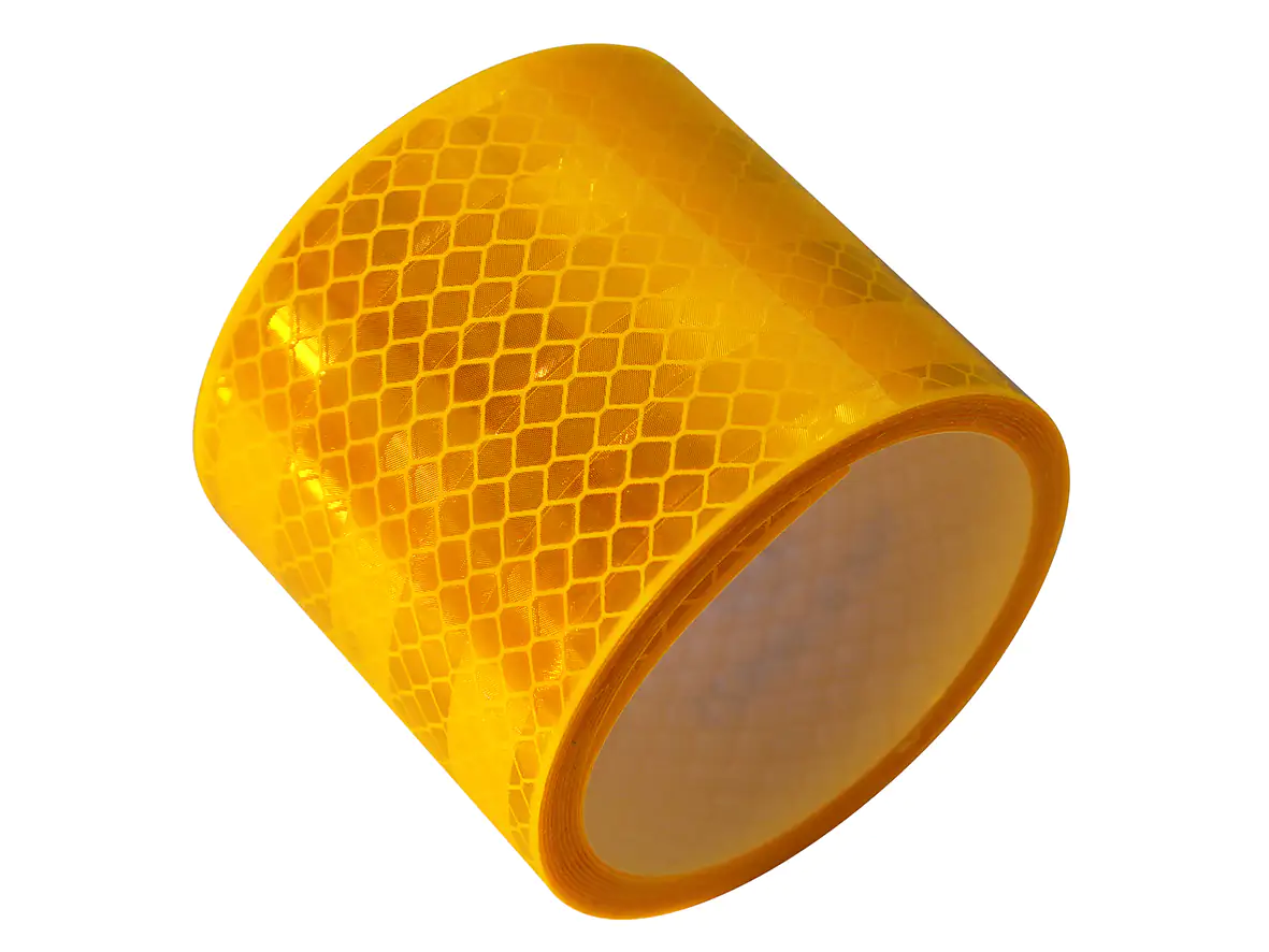 LAS Reflektorband 55mm gelb selbstklebend 2 m