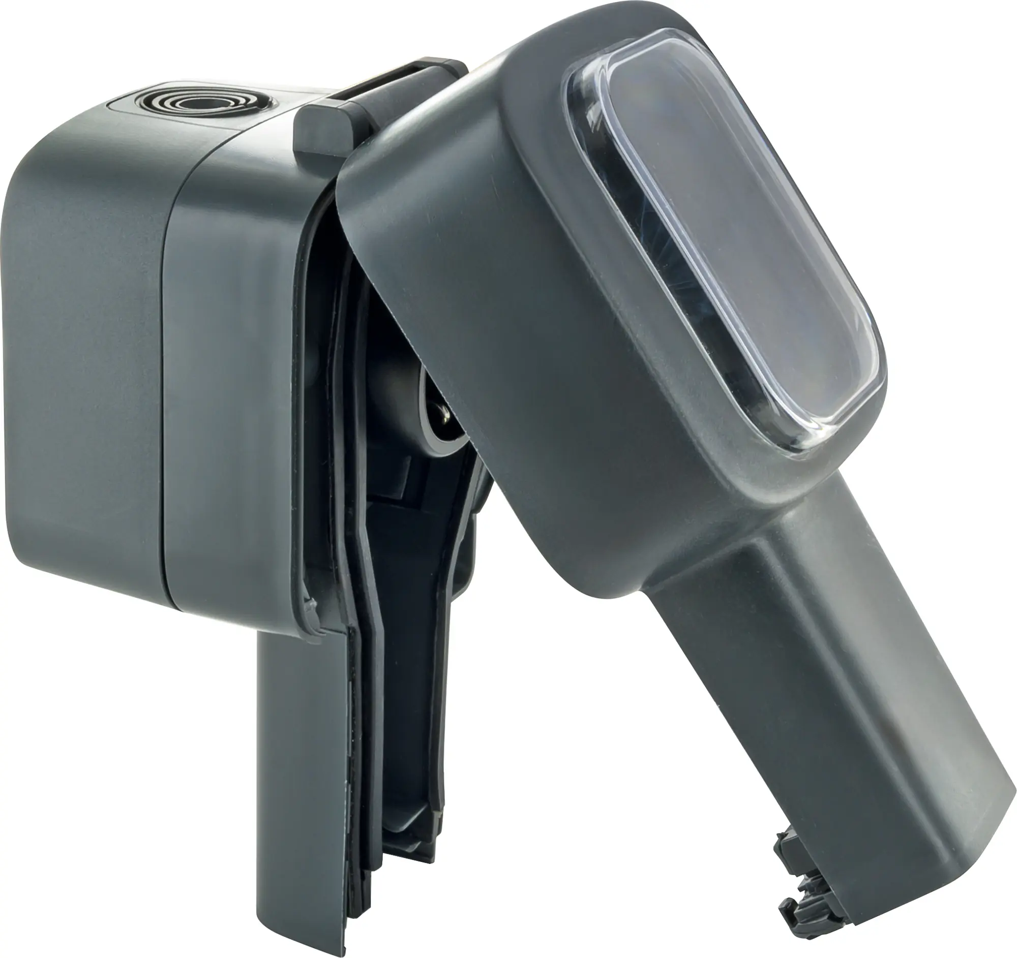 Schwaiger Aufputz-Steckdose 1-fach mit Gelenk IP66 waagerecht