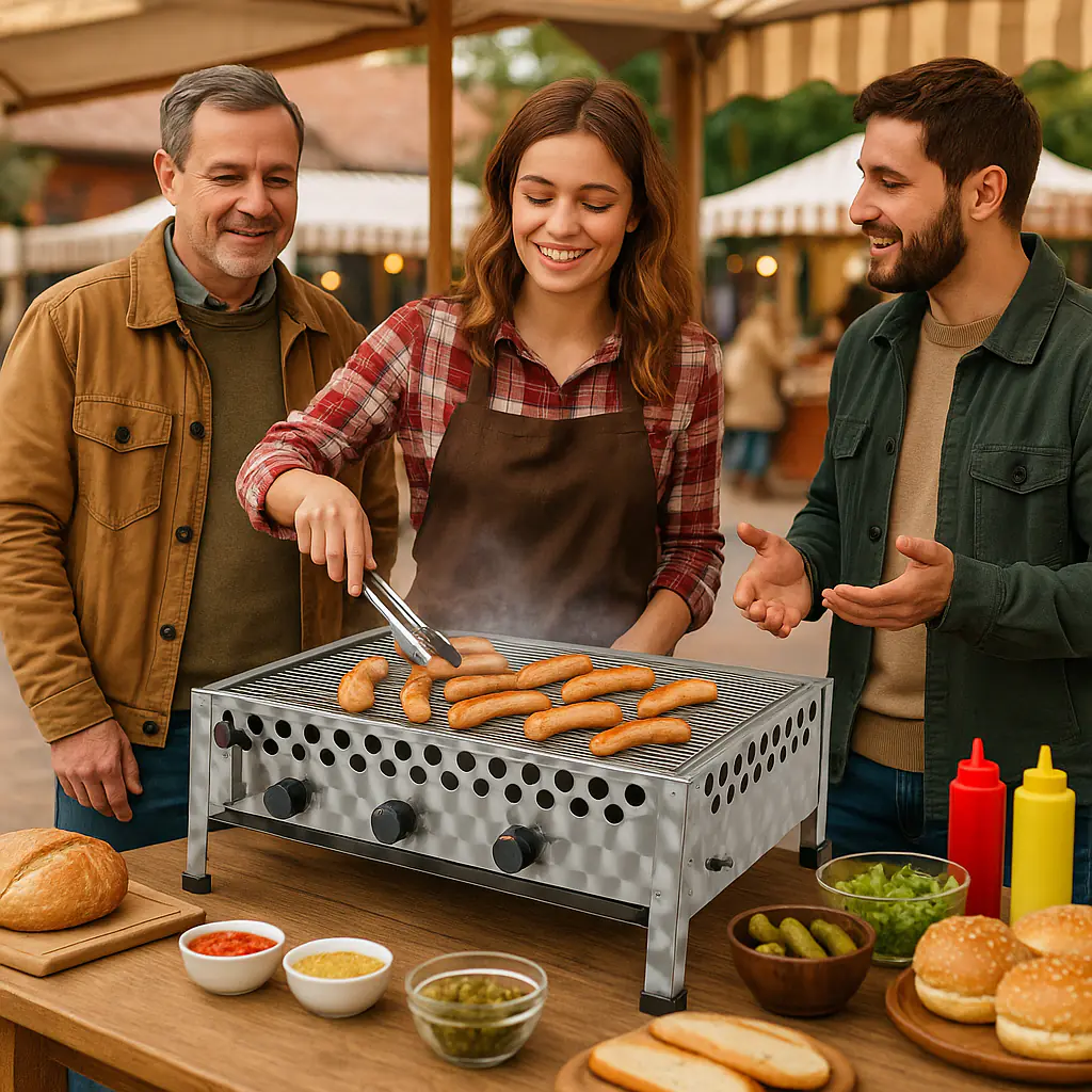 Tepro Wurstbräter mit Grillrost, 60 x 48 cm Tepro Wurstbräter mit Grillrost, 60 x 48 cm