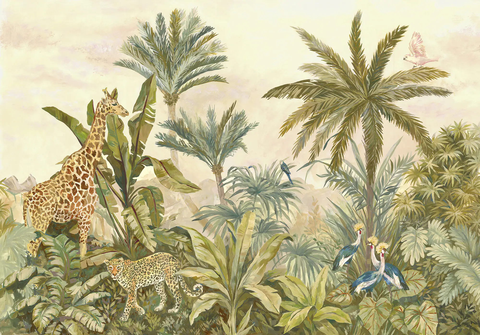 Komar Vlies Fototapete Tropical Vintage Ga 400 x 280 cm  