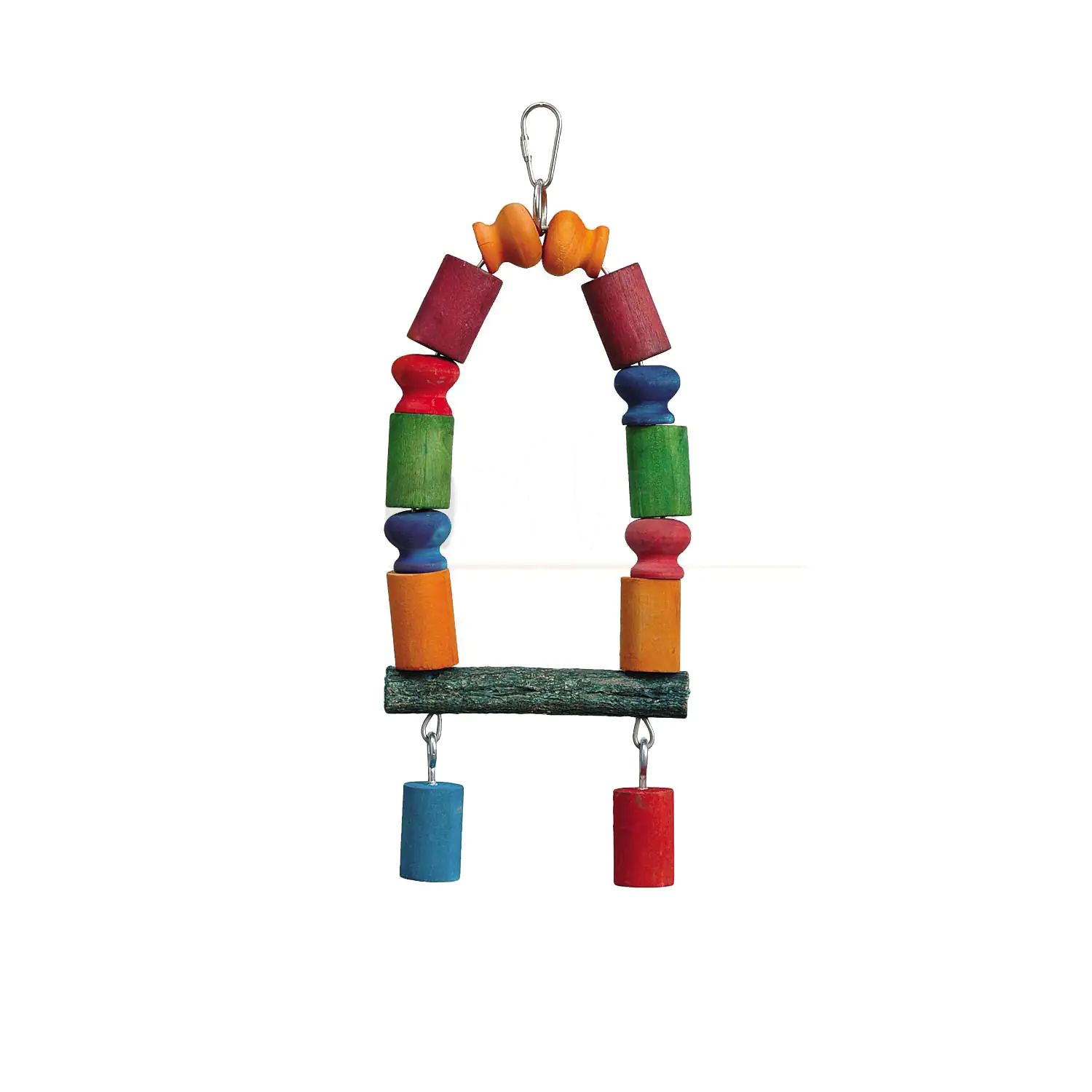 Ollesch Vogelspielzeug 35 cm Holzbogen bunt Ollesch Vogelspielzeug 35 cm Holzbogen bunt