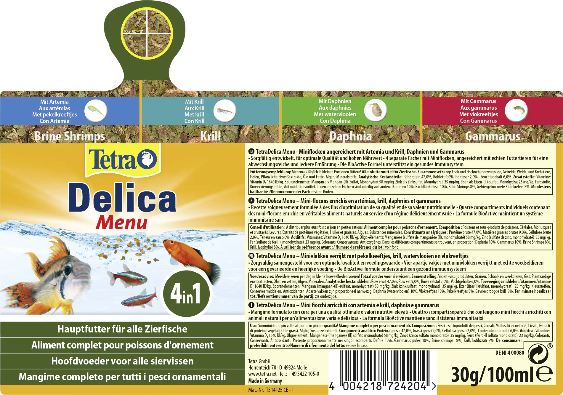 Tetra Delica Menu 100 ml Tetra Delica Menu 100 ml