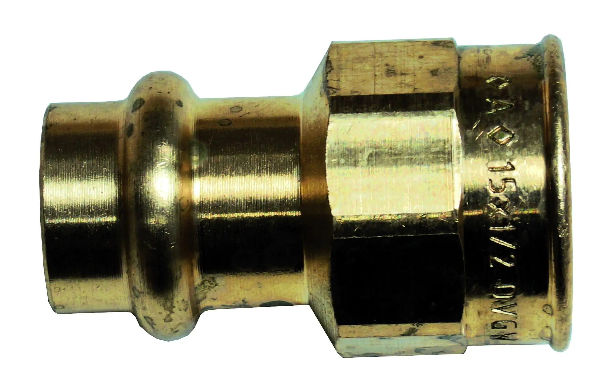 Cornat Press-Übergangs-Muffe Rotguss, ø 15 mm, 1/2" IG