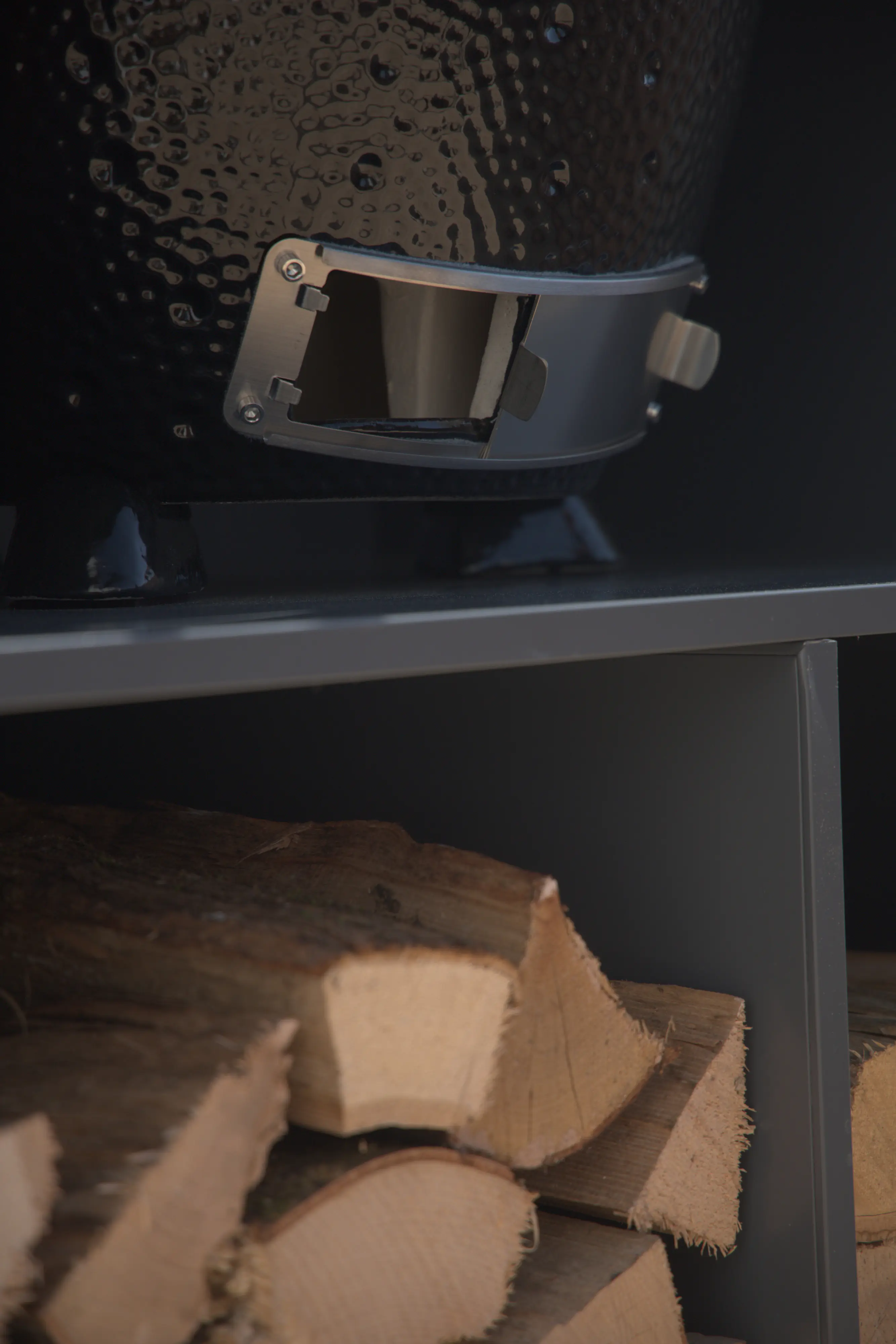 Bellano Living Element für Outdoorküchen inkl. Kamado Grill anthrazit