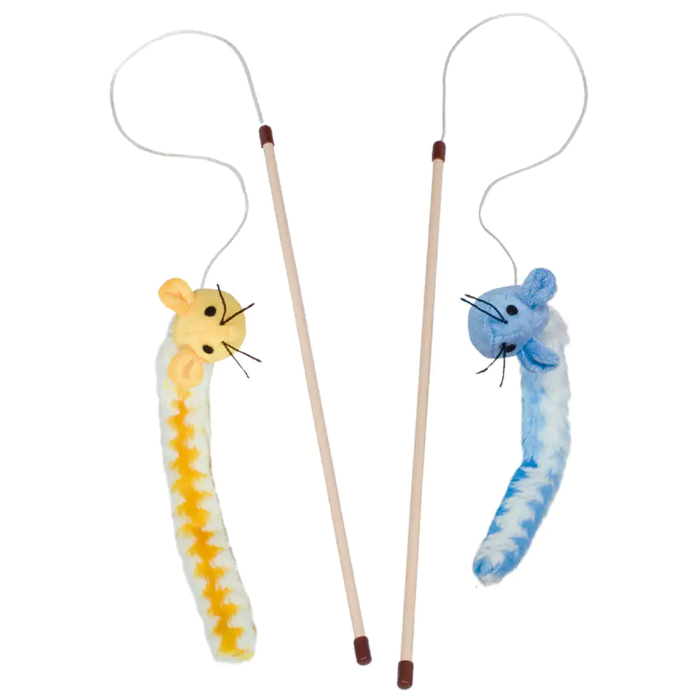 Nobby Katzenangel mit Plüschmaus und Catnip